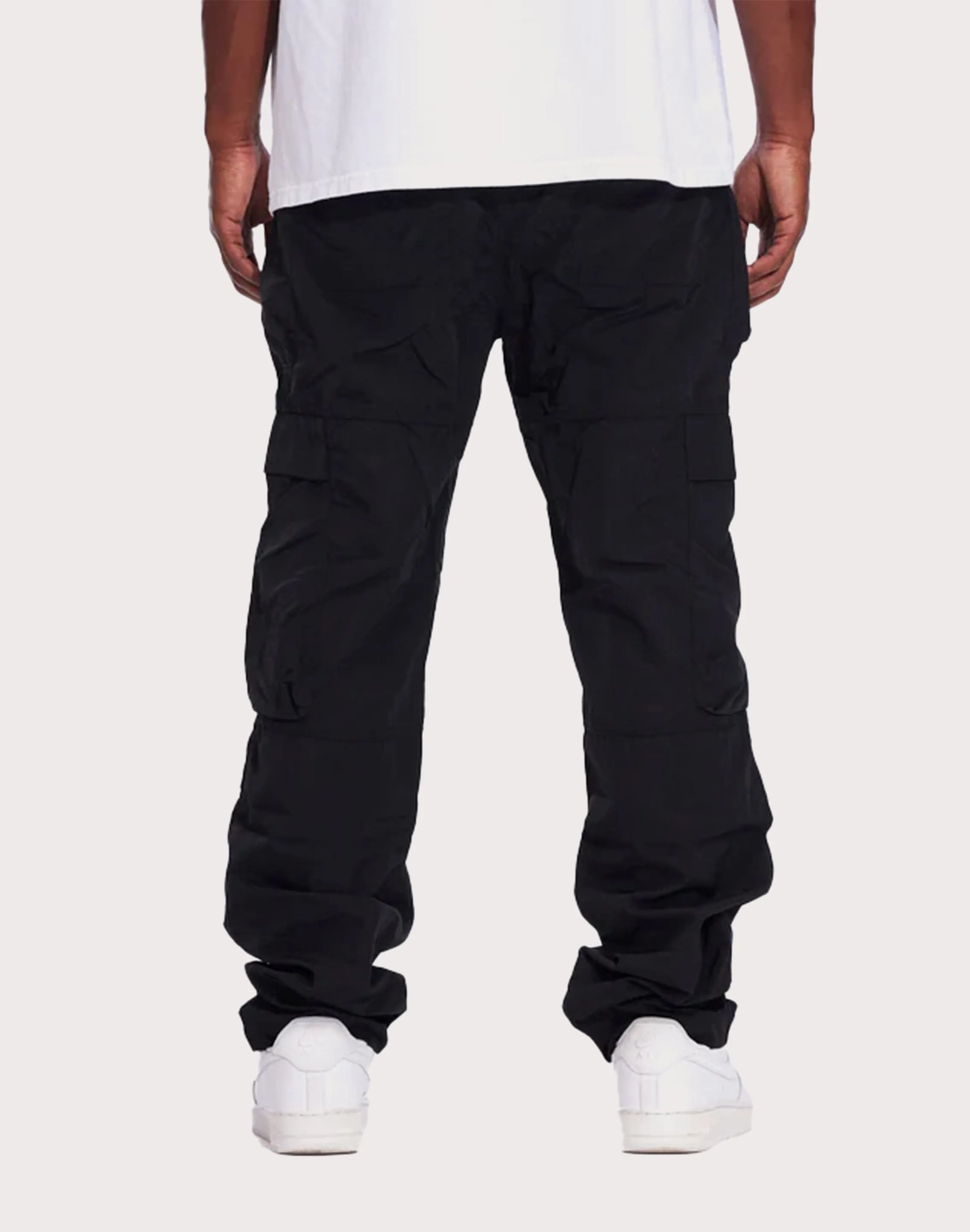 THE LEVERAGE Basic Nylon Cargo Pants TaglessLabel EasyAdjustStraps