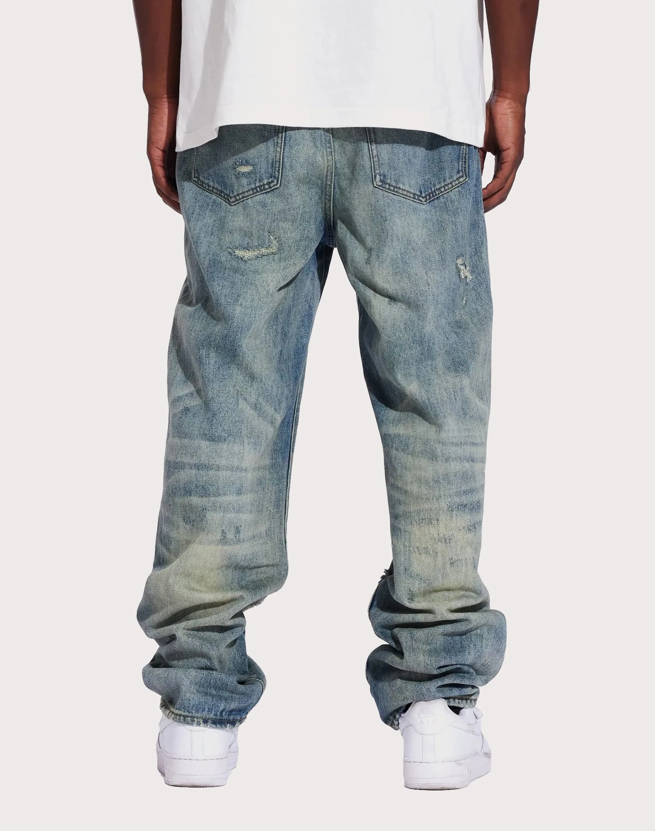 Web Glow Young Edge THE LEVERAGE Pacific Straight Fit Denim Jeans