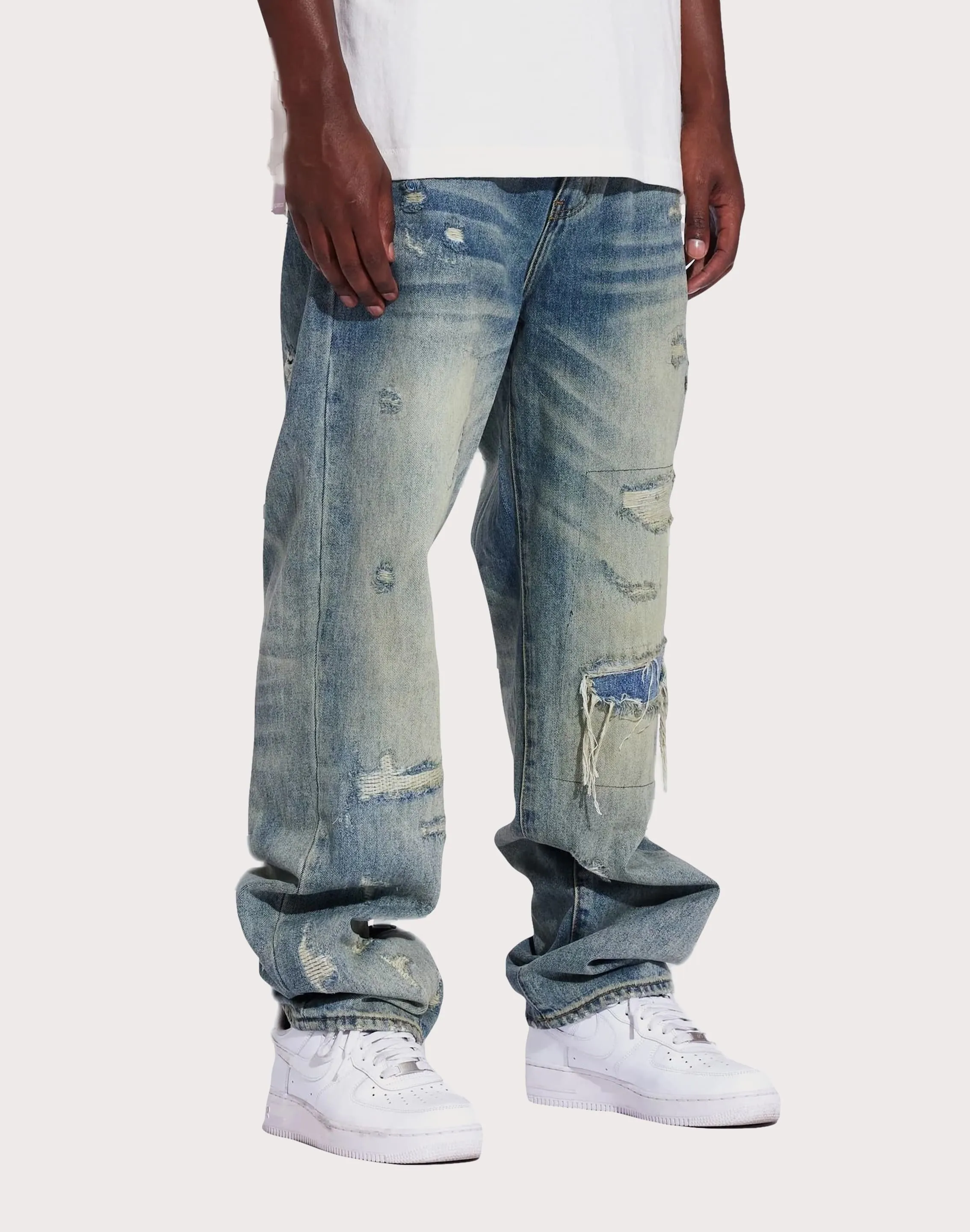 Farm Glow THE LEVERAGE Pacific Straight Fit Denim Jeans
