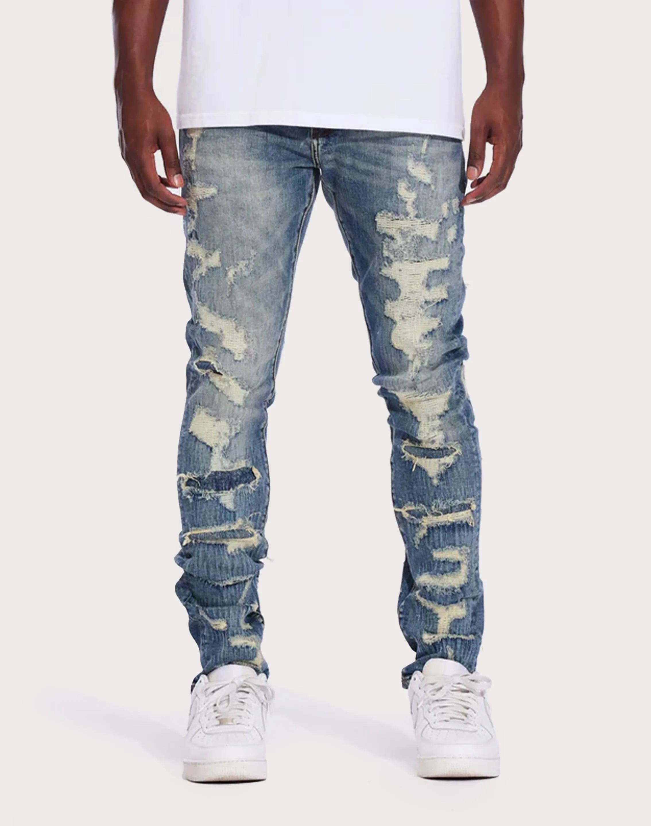 HighCollar Style Couple Look THE LEVERAGE Patrick Slim Vintage Wash Jeans