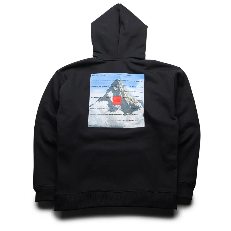 Stretchable Cuffs Cheetah like The North Face 40th Anniversary Mountain Jacket Heavyweight Hoodie - Black