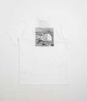 The North Face Box NSE Celebration T-Shirt - TNF White Brushed Cotton Blend