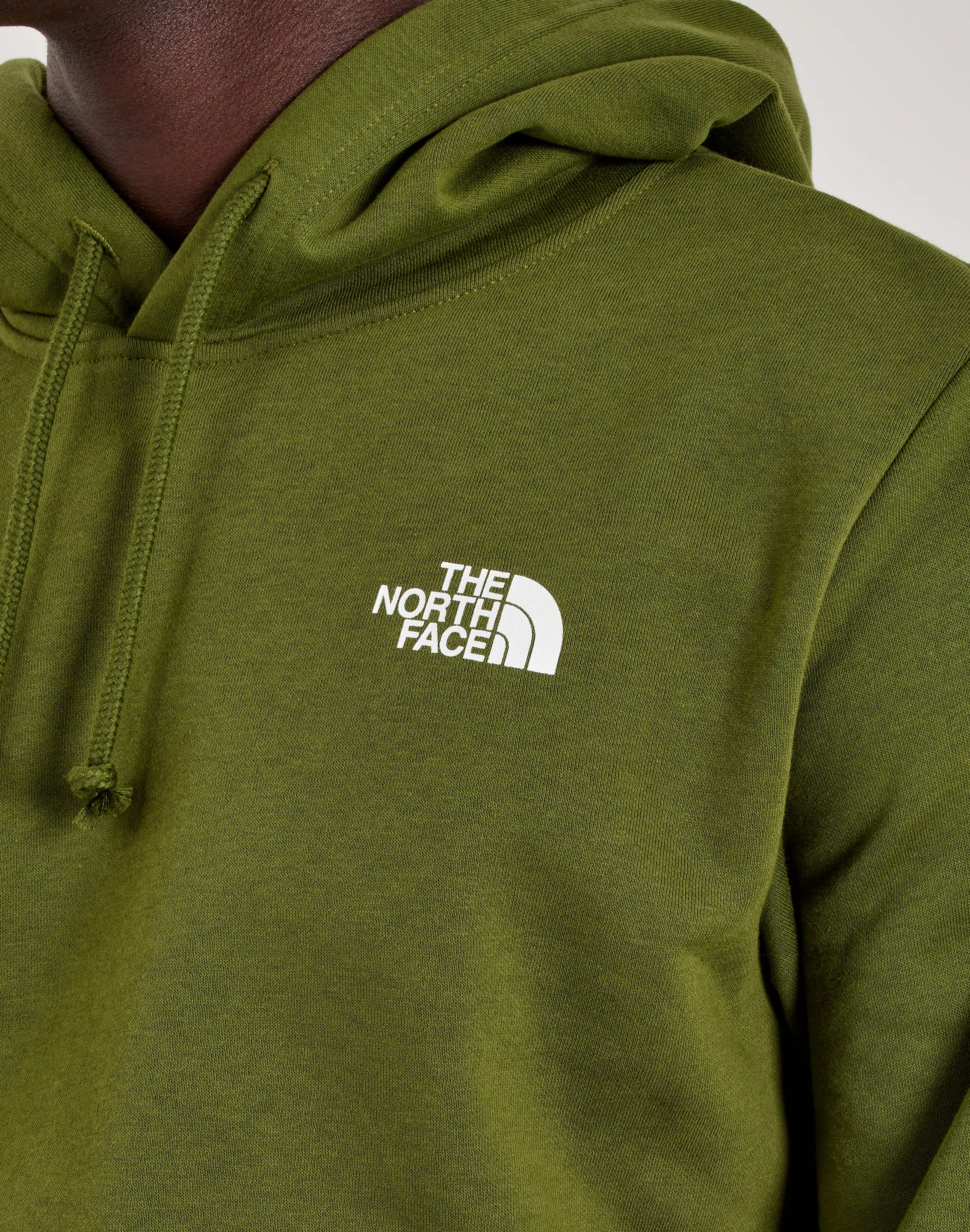 The North Face Evolution Box Logo Fleece Hoodie AntimicrobialTreatment NonRestrictiveSilhouette
