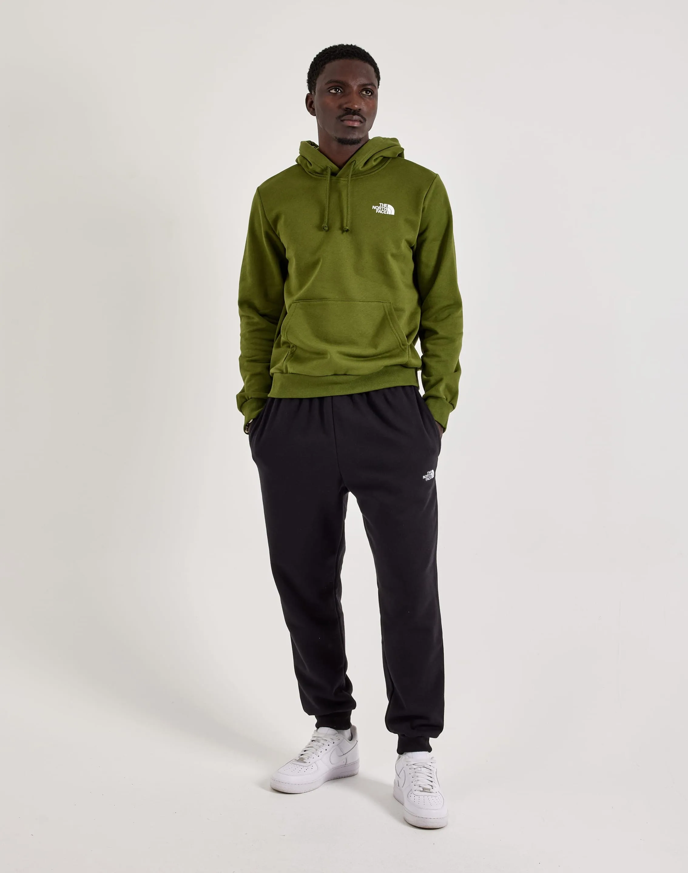 The North Face Evolution Box Logo Fleece Hoodie Modern Ease Smile Glow