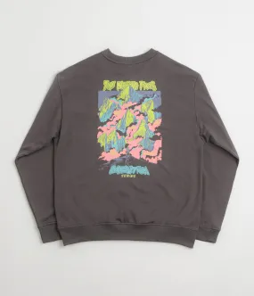 Essential Bold The North Face Expedition Celebration Oversized Crewneck Sweatshirt - Anthracite Grey