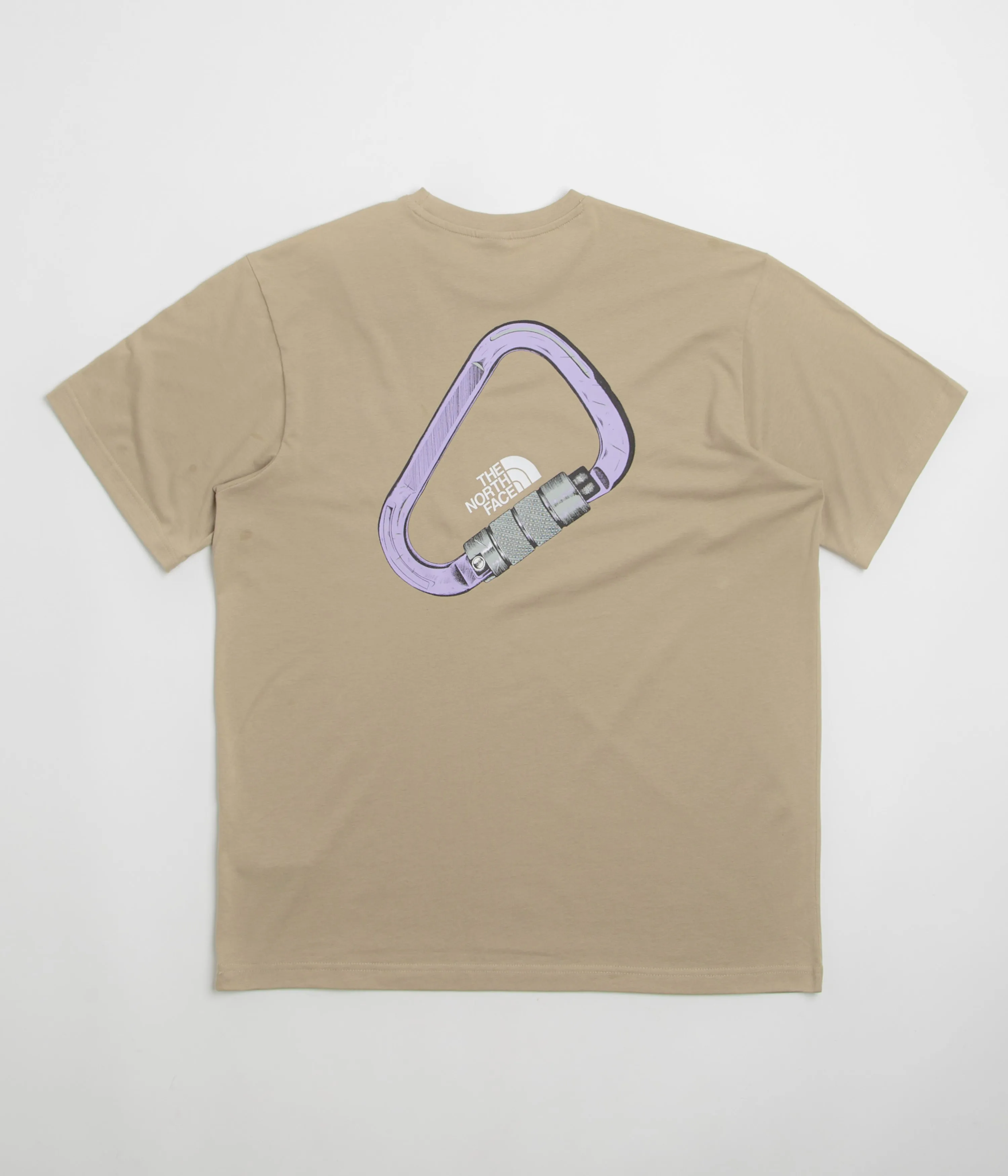 henley shirt family venue event The North Face Explore Carabiner Relaxed T-Shirt - Mushroom Grey