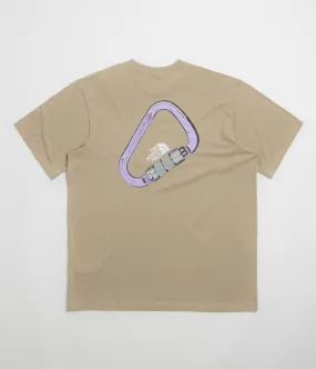 henley shirt family venue event The North Face Explore Carabiner Relaxed T-Shirt - Mushroom Grey
