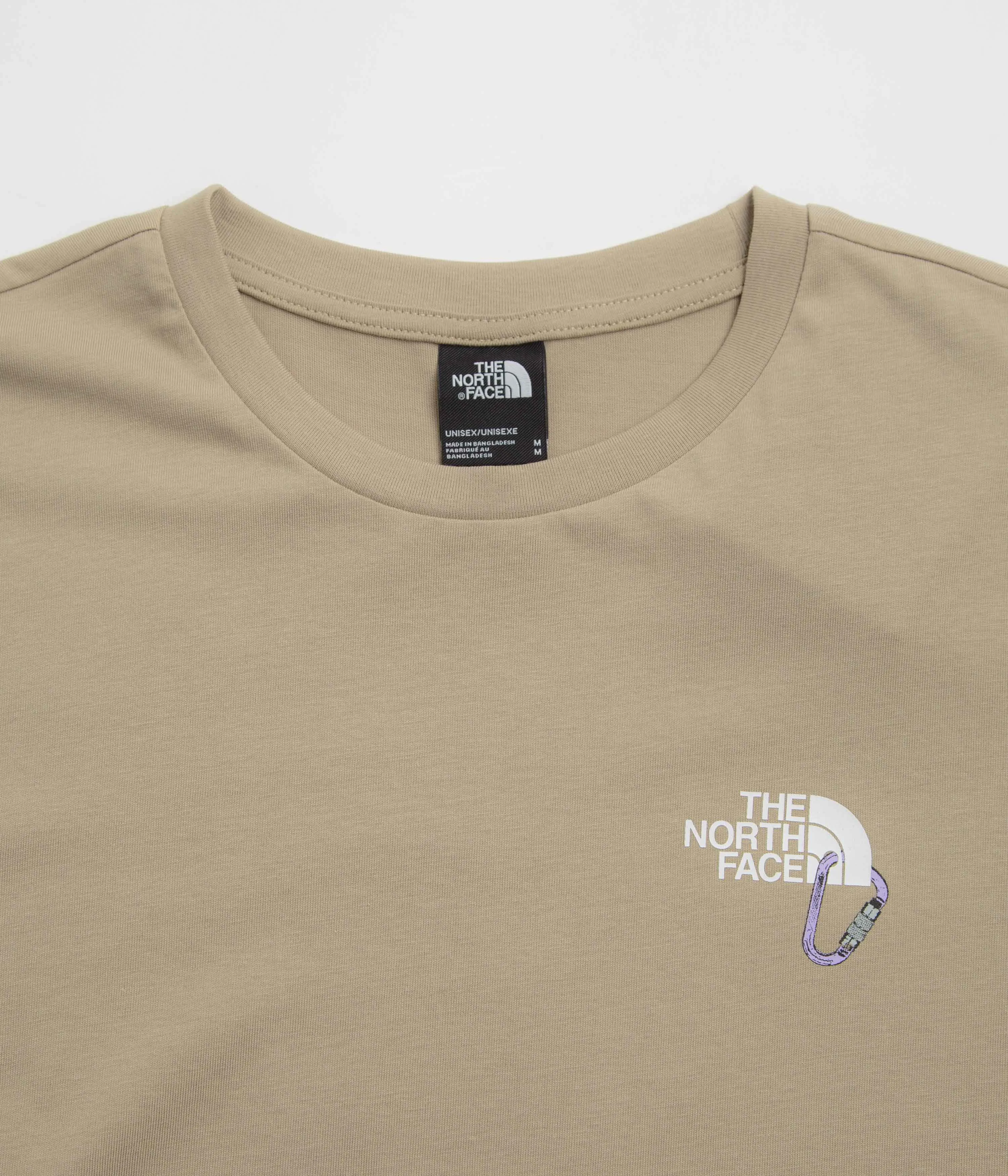 The North Face Explore Carabiner Relaxed T-Shirt - Mushroom Grey silk shirt