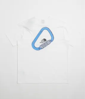 The North Face Explore Carabiner Relaxed T-Shirt - TNF White Cap sleeves