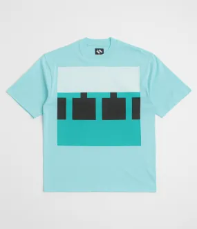Best-selling The Trilogy Tapes Block T-Shirt - Blue / Blue