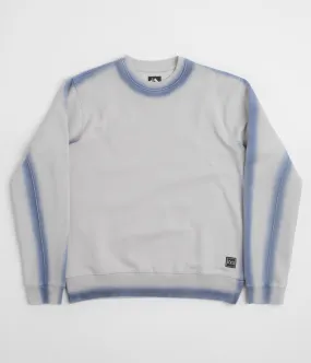 The Trilogy Tapes Overdyed Crewneck Sweatshirt - Grey / Blue product after sales service