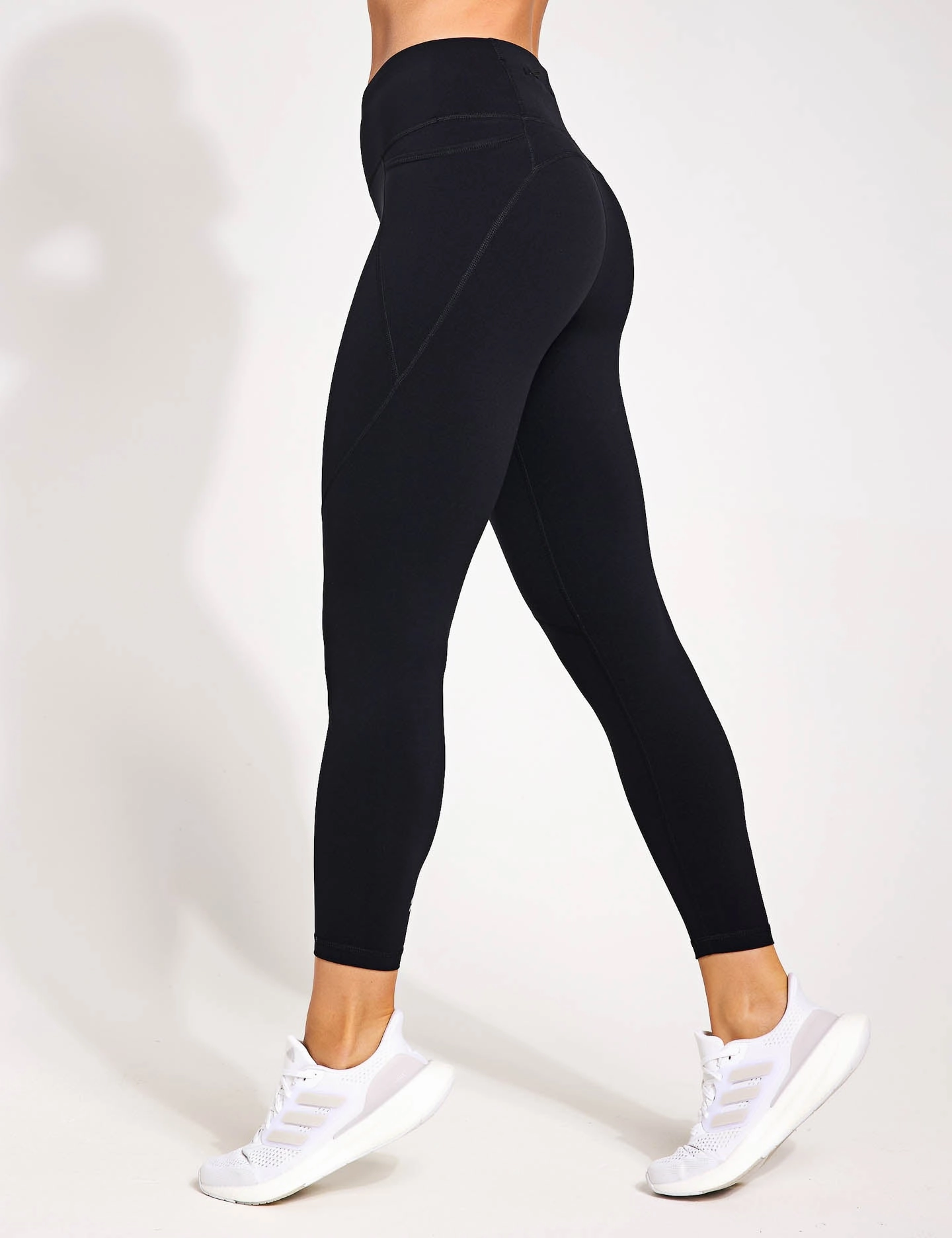 The 7/8 Power Leggings Set - Black Breathable Fabric Morning Stretch All Ages Travel Outfit