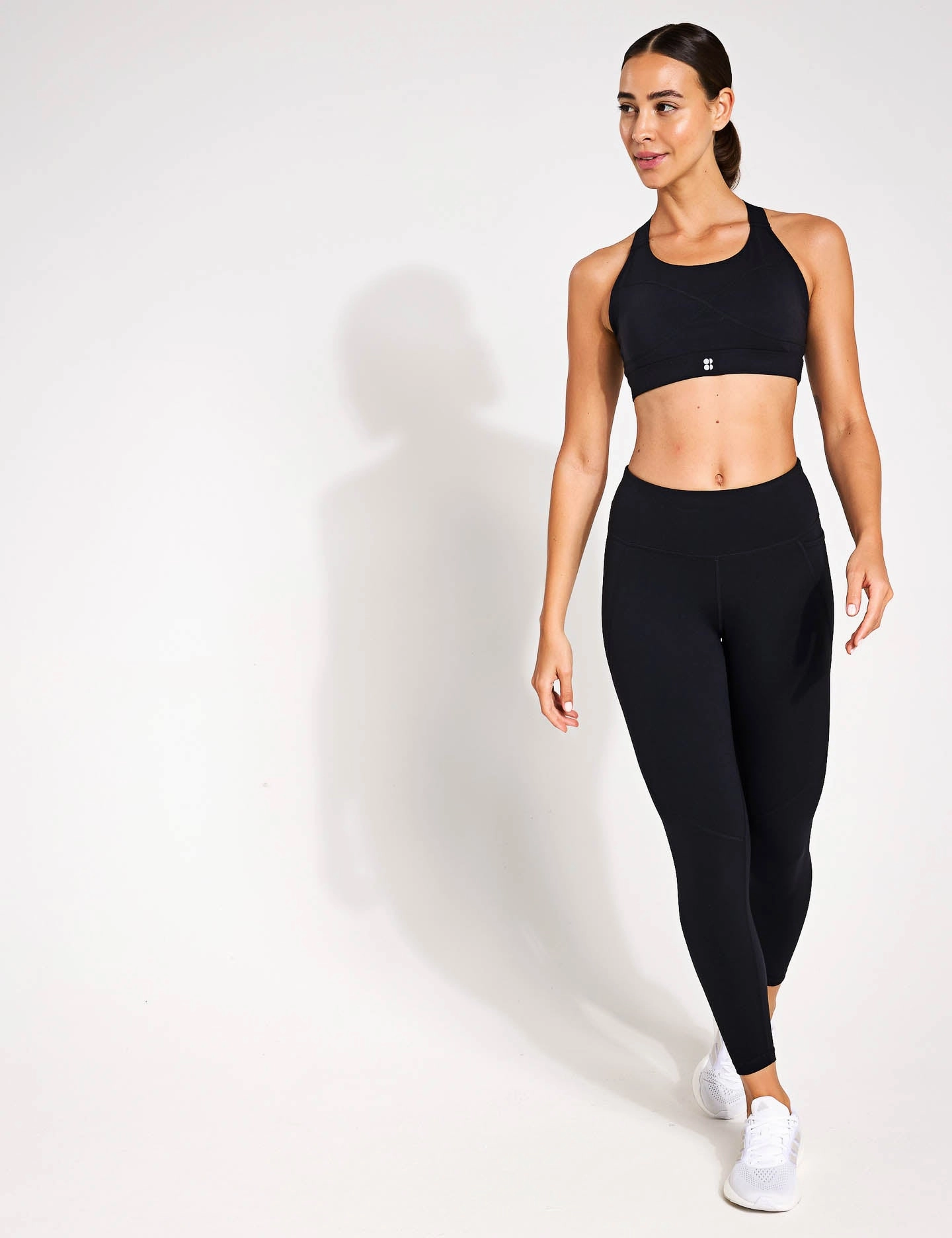 Extra Soft Summer Wear All Season The 7/8 Power Leggings Set - Black
