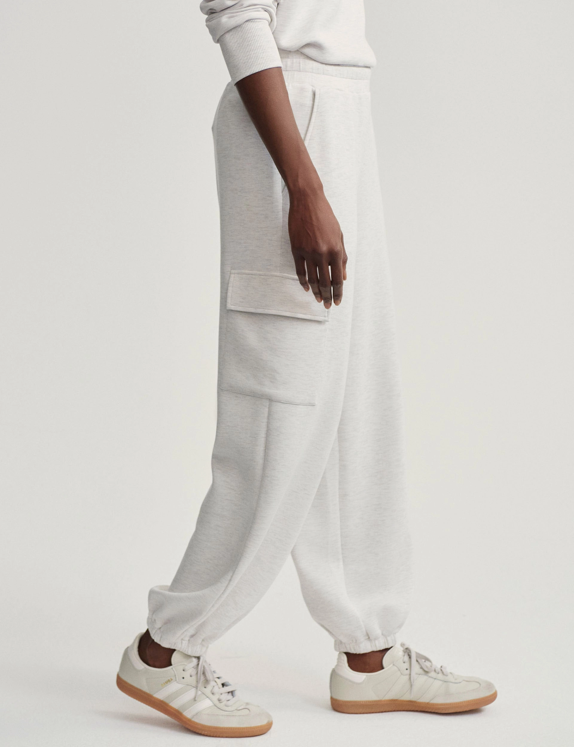 Anti Pilling Fabric The Cargo Pant 27.5 - Ivory Marl