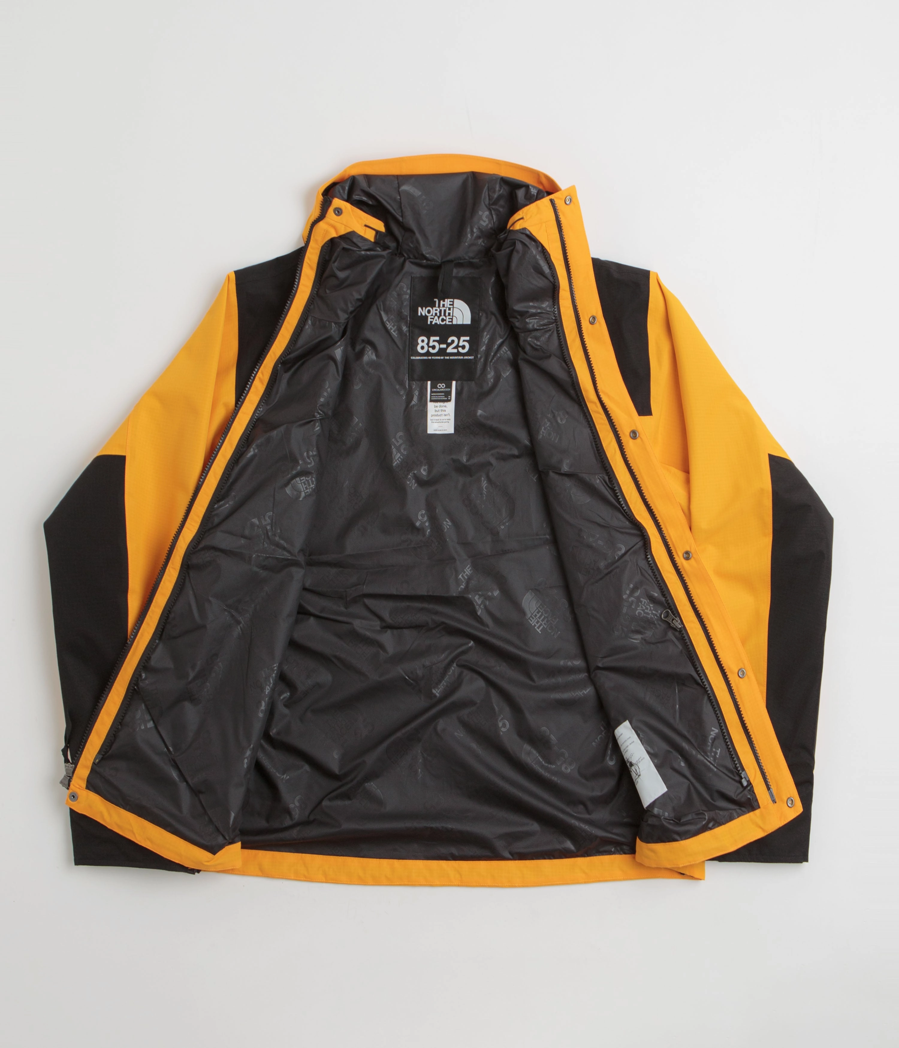 Functional Fit High-quality The North Face Dryvent Mono Mountain Jacket - Summit Gold / TNF Black