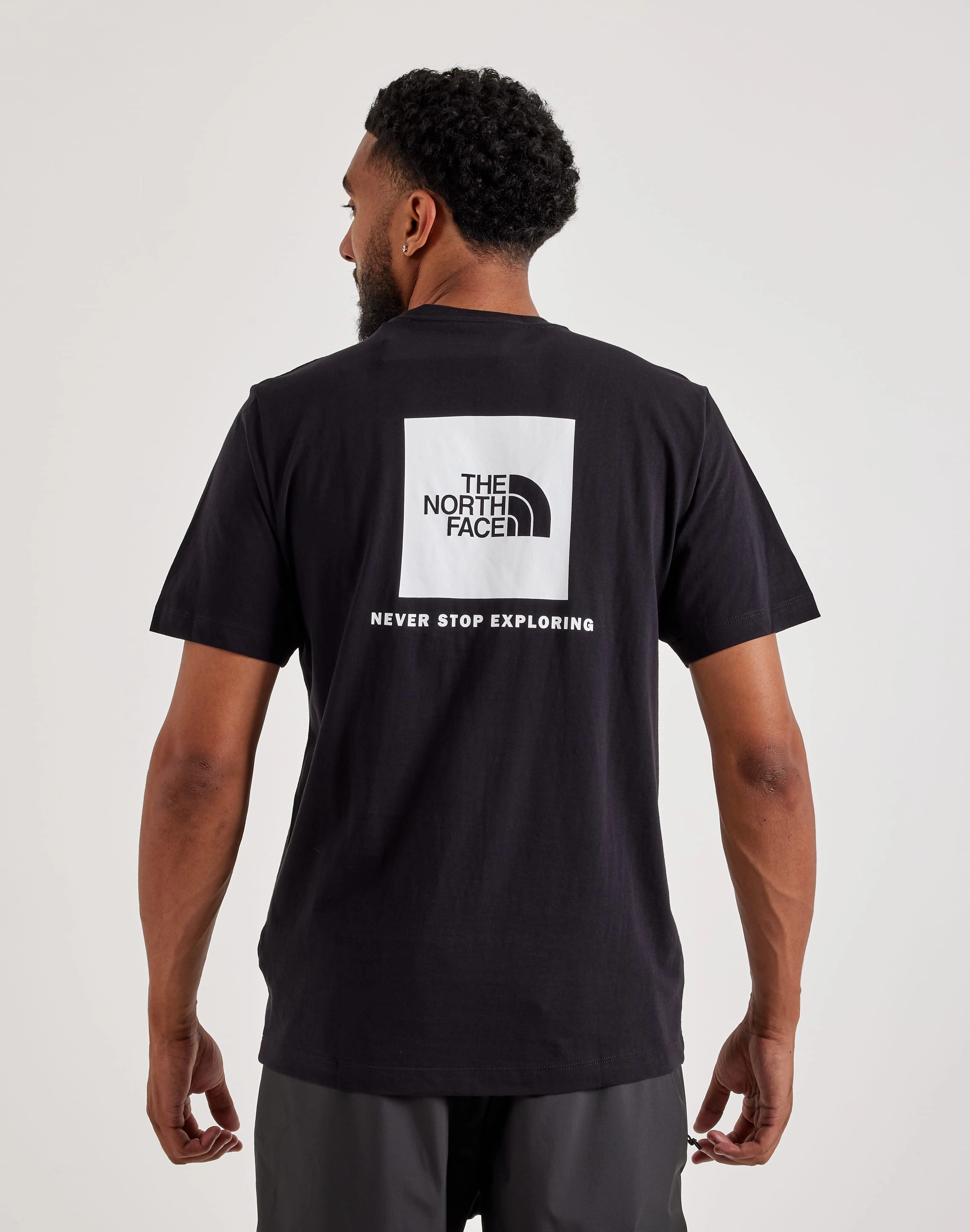 The North Face Evolution Box Logo Tee Reflective details Calm Ease