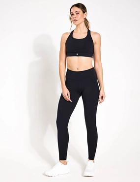 Flexible Wear Morning Stretch The Power Leggings Set - Black