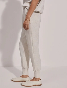 Anti Chafe Seams Lightweight Weave The Slim Cuff Pant 27.5" - Ivory Marl