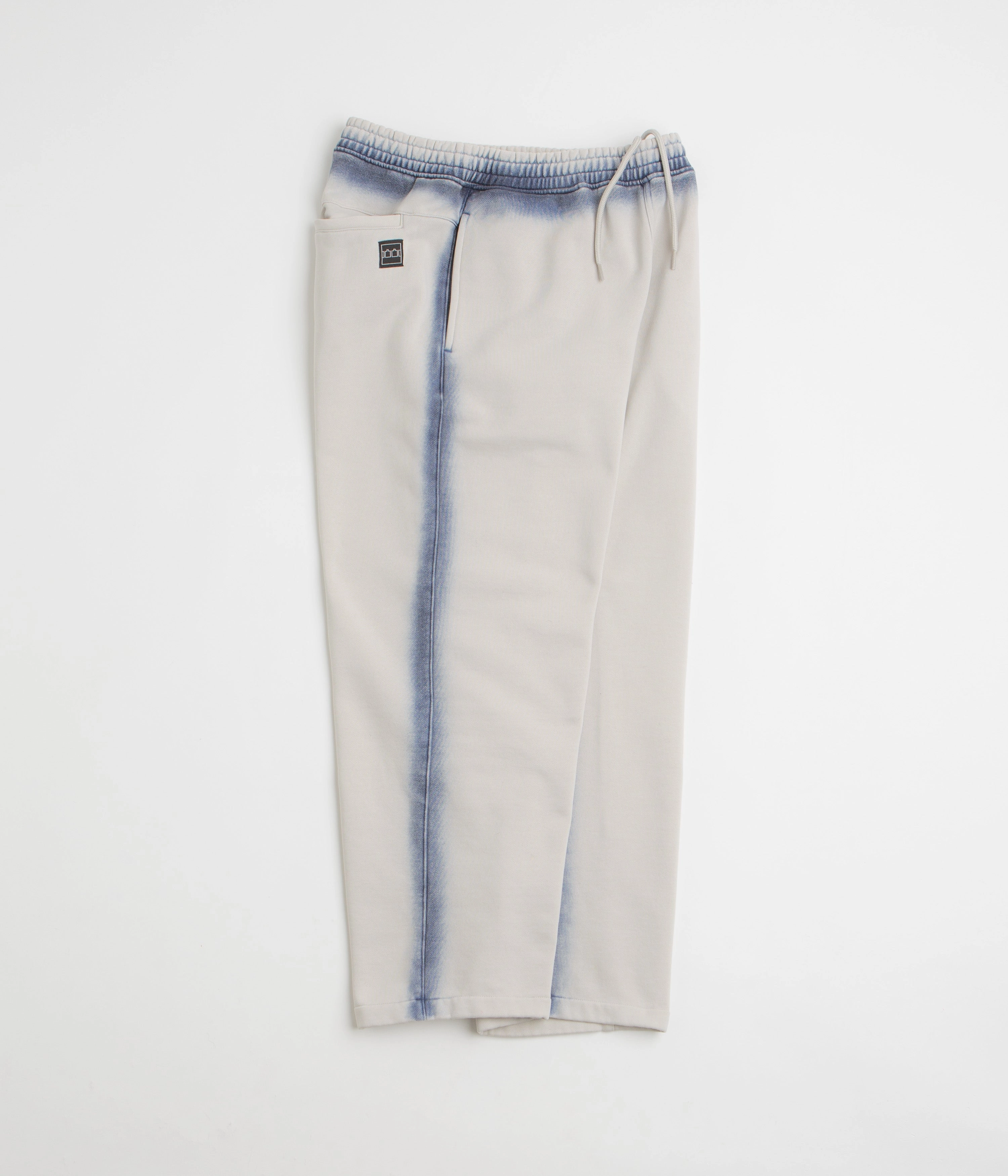 The Trilogy Tapes Overdye Open Hem Sweatpants - Grey / Blue SoftTouchFinish