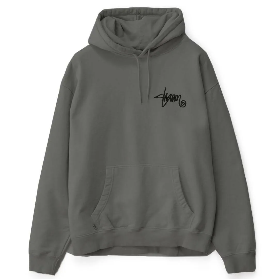 S/Double - Shawn Script Hoodie Steel Grey Pet Friendly
