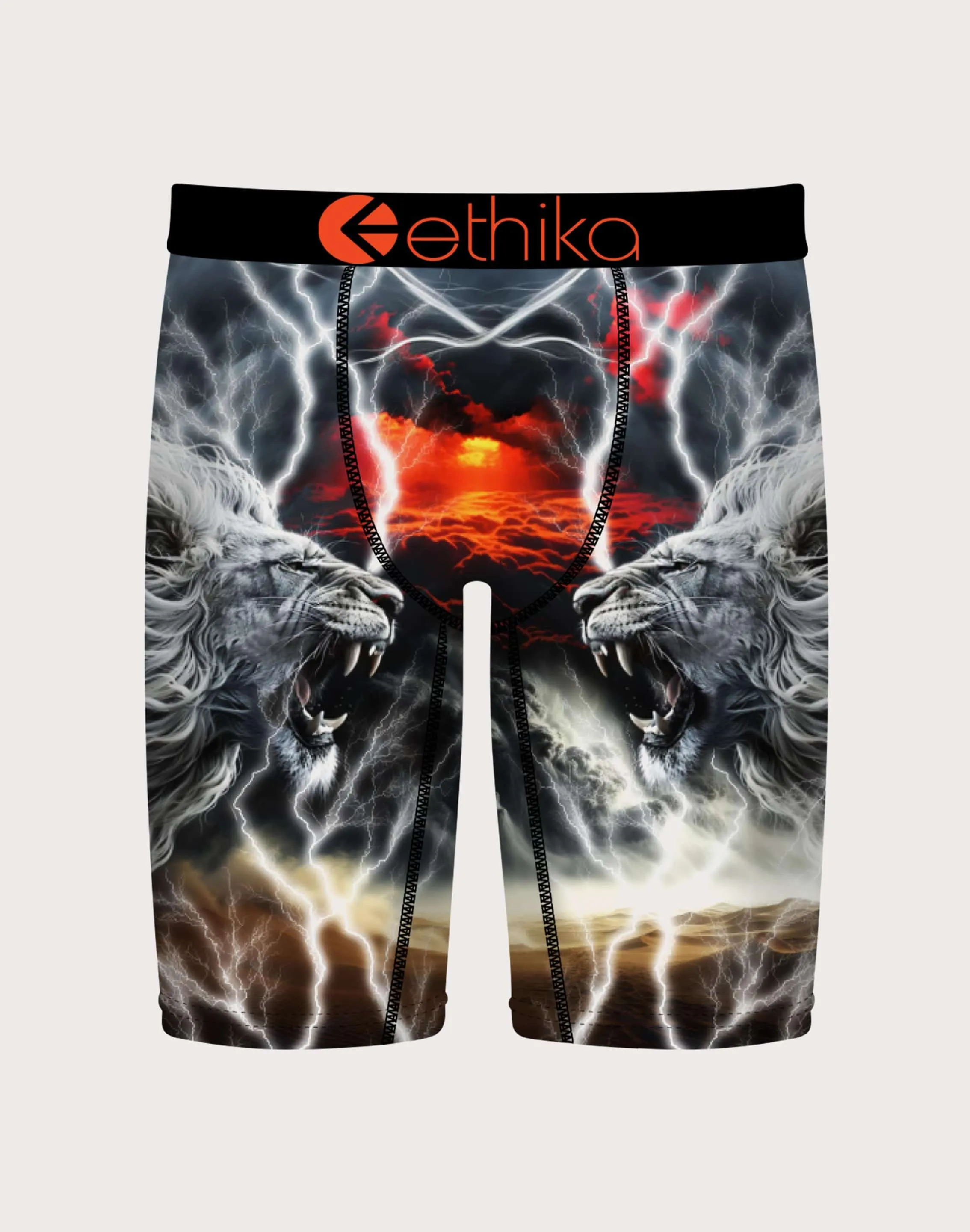 Ethika Lion Strike Boxer Briefs Antibacterial Treatment
