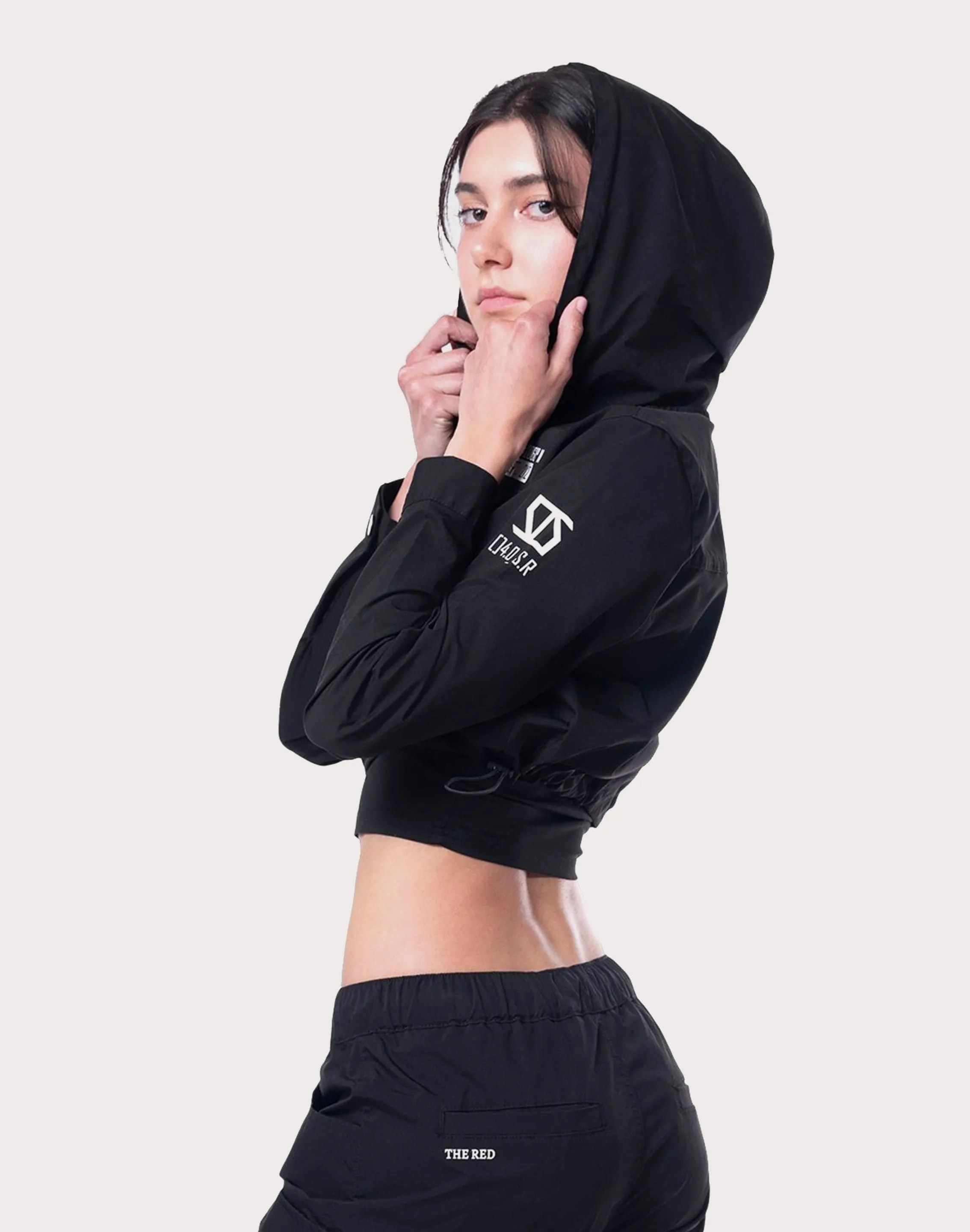 Grindhouse Nylon Cropped Jacket Fur Fit