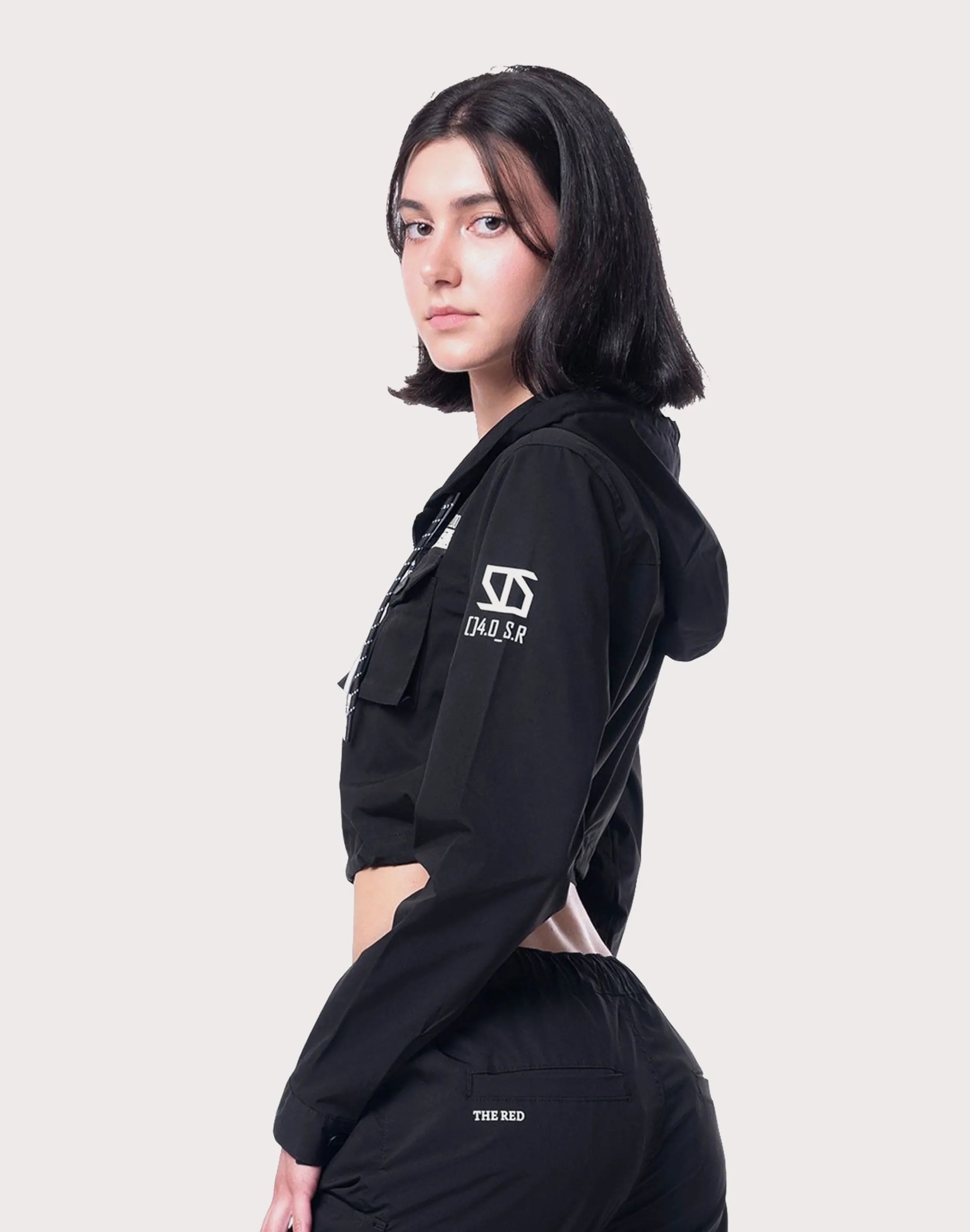 Grindhouse Nylon Cropped Jacket FrictionReducing Lining