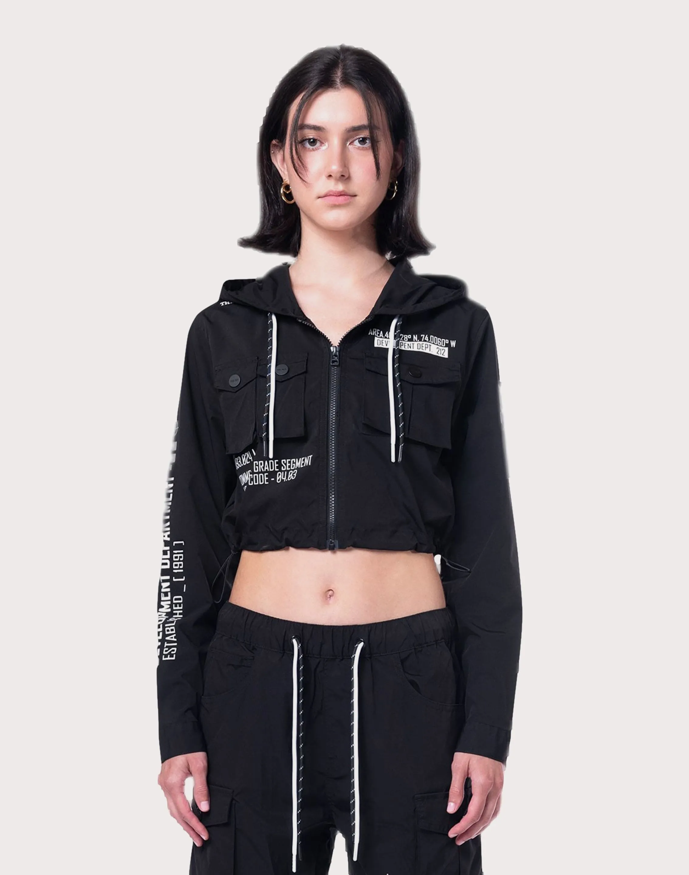 Grindhouse Nylon Cropped Jacket EcoFriendlyDyeProcess