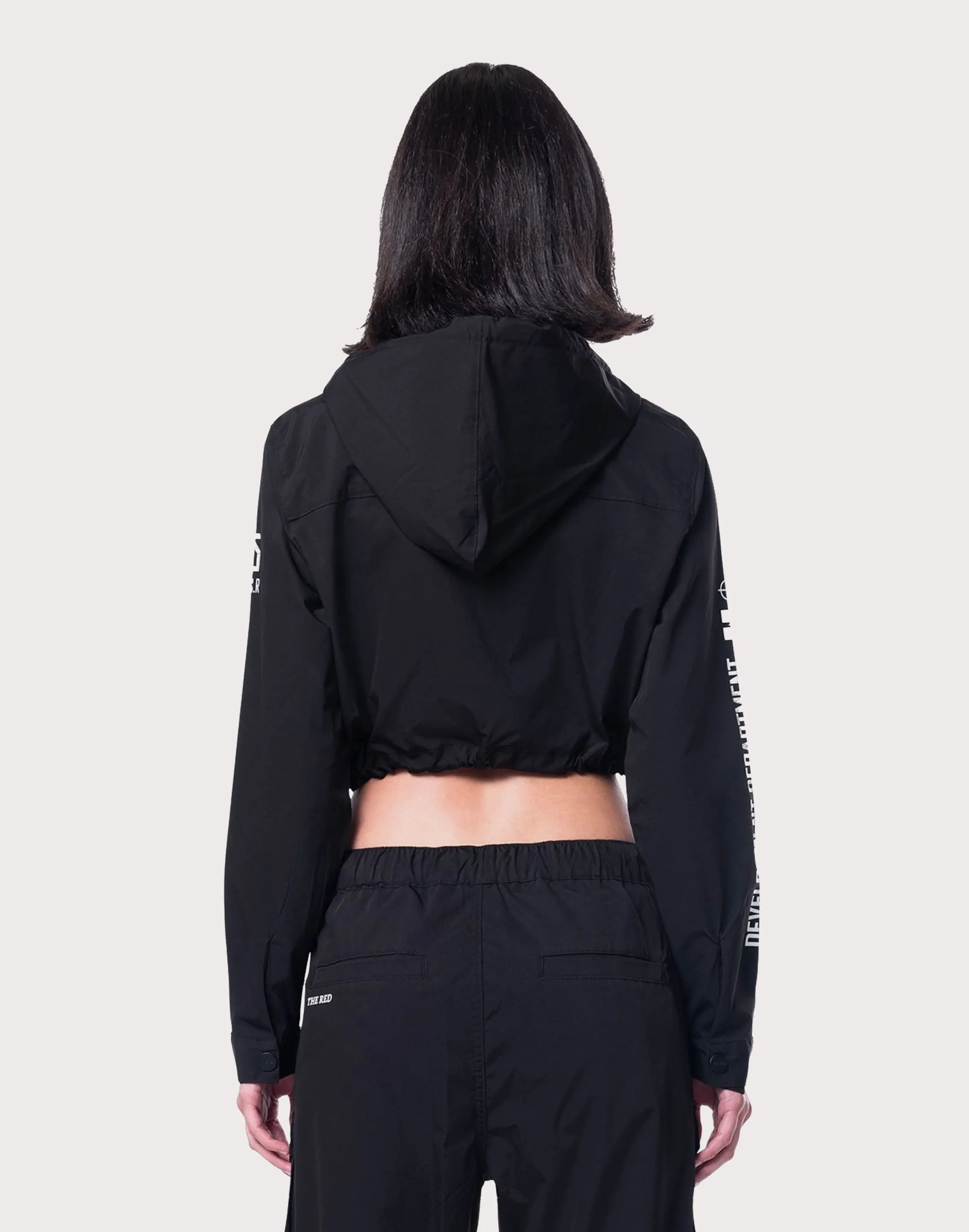 TensionAdjustedWaistband Fire Glow Grindhouse Nylon Cropped Jacket