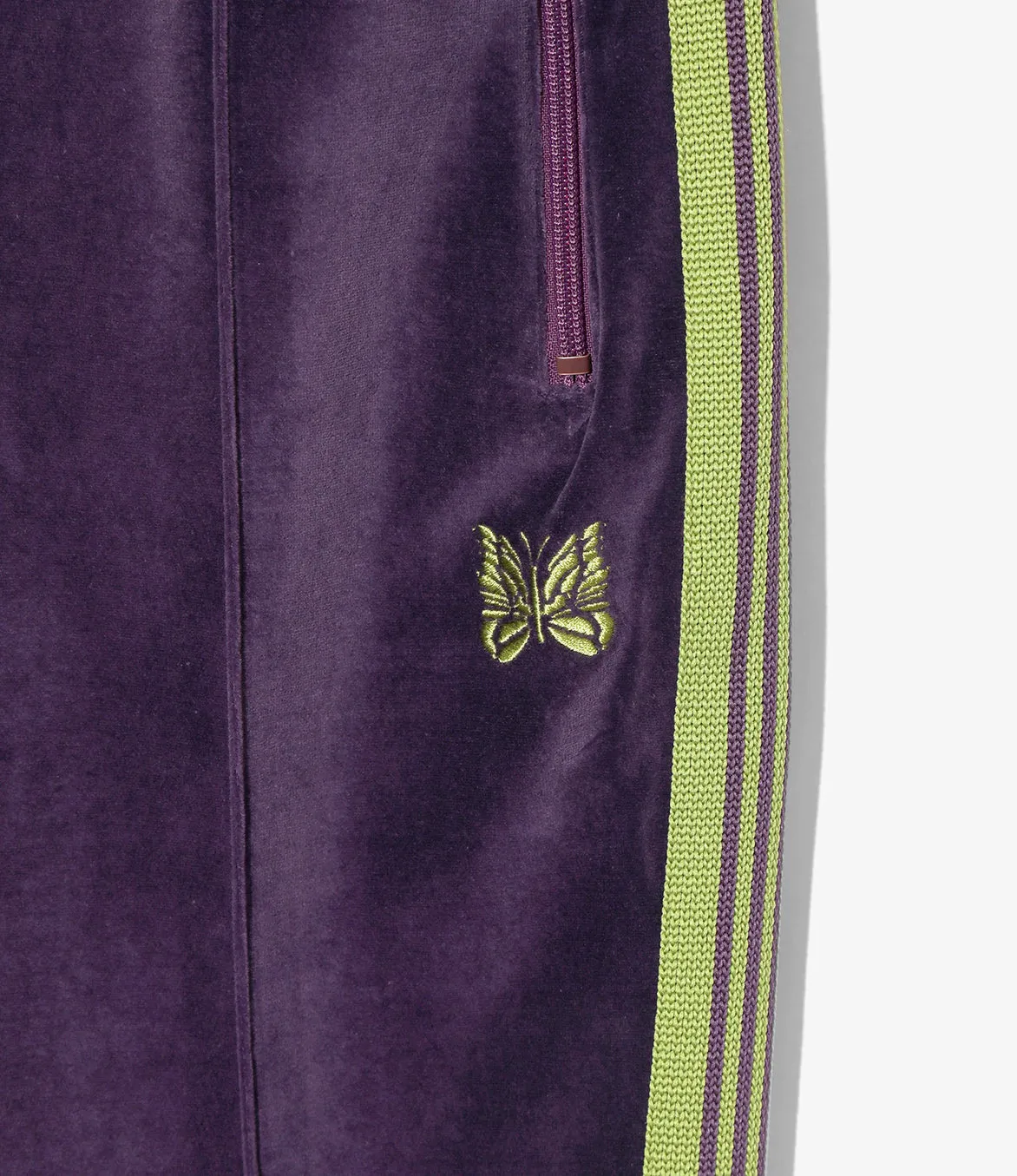 Lake Mood Fresh Ease NARROW TRACK PANT VELOUR - PURPLE