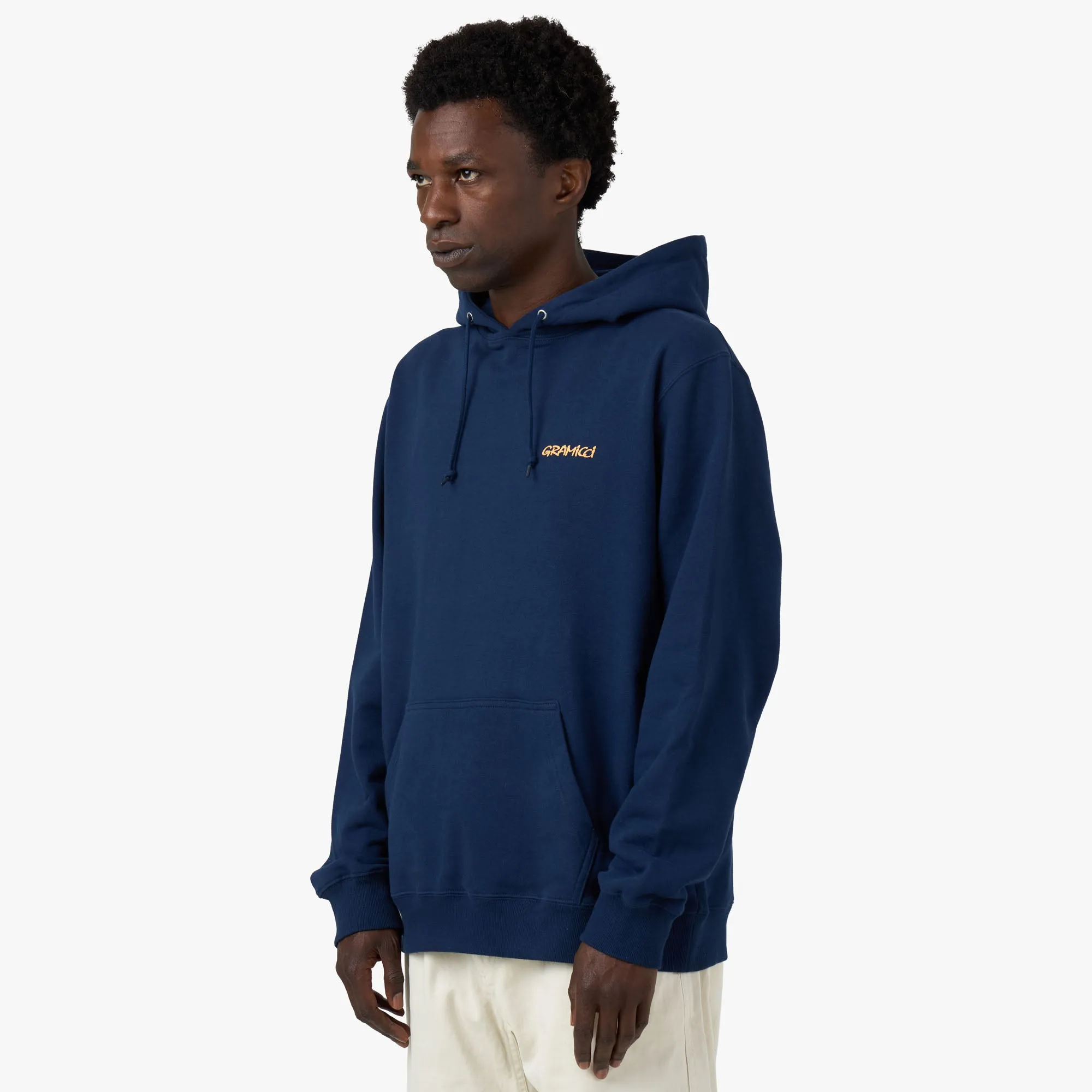 Weekend Sporty Regular Fit Gramicci G-Logo Pullover Hoodie / Navy