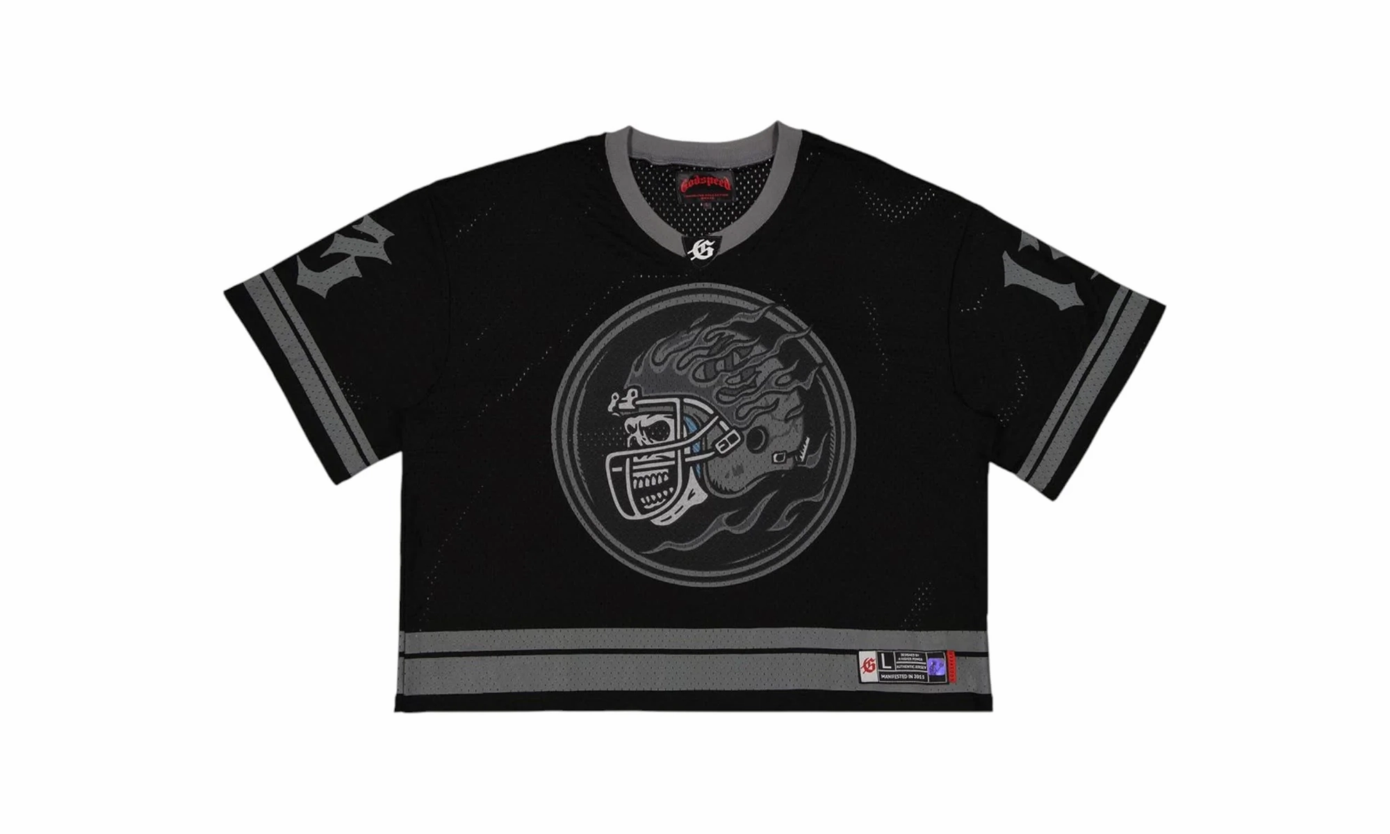 First Down Jersey "Black / Grey" MoistureWickingTechnology Clear Tone