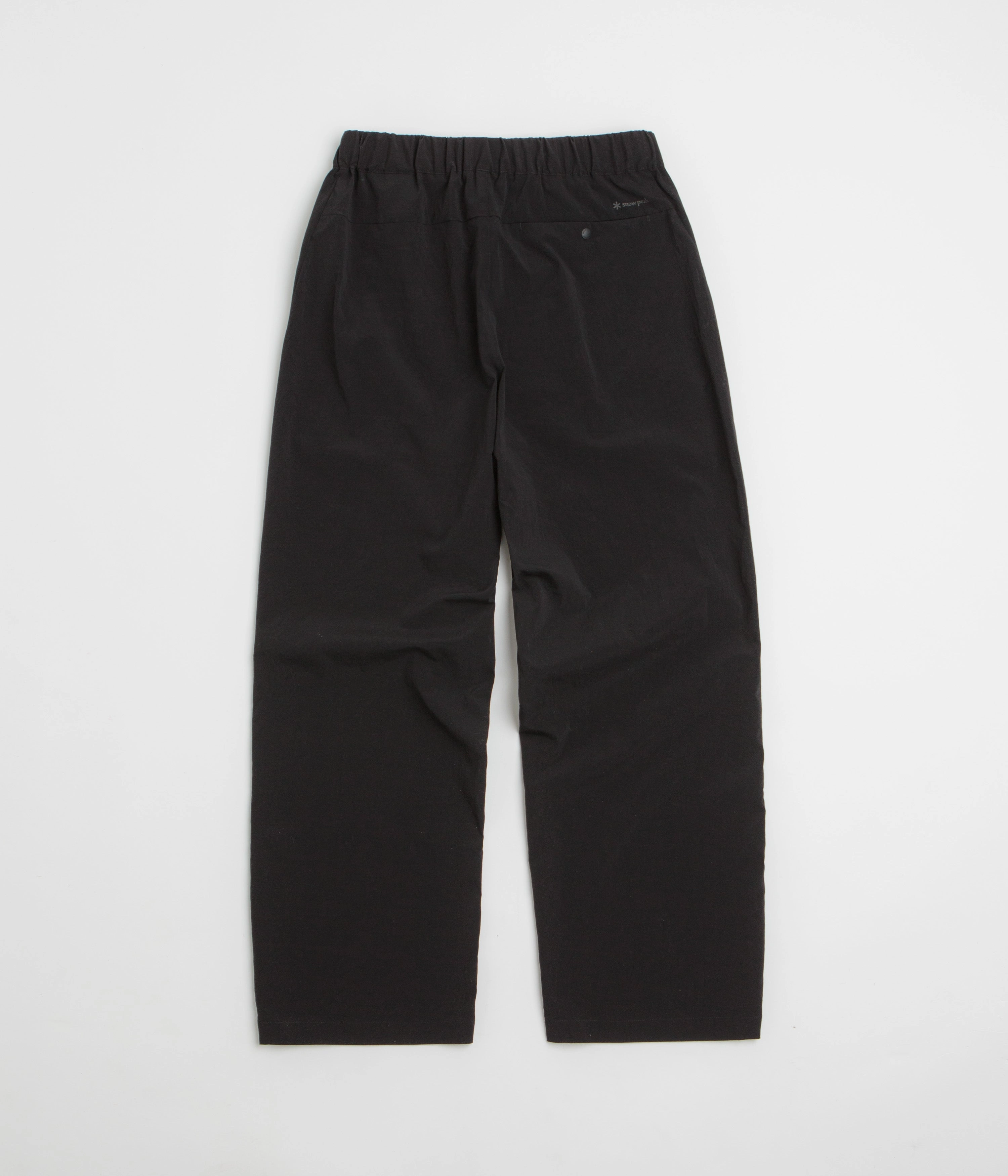 Travel Ready SoftCottonBlend Snow Peak Breathable Quick Dry Pants - Black