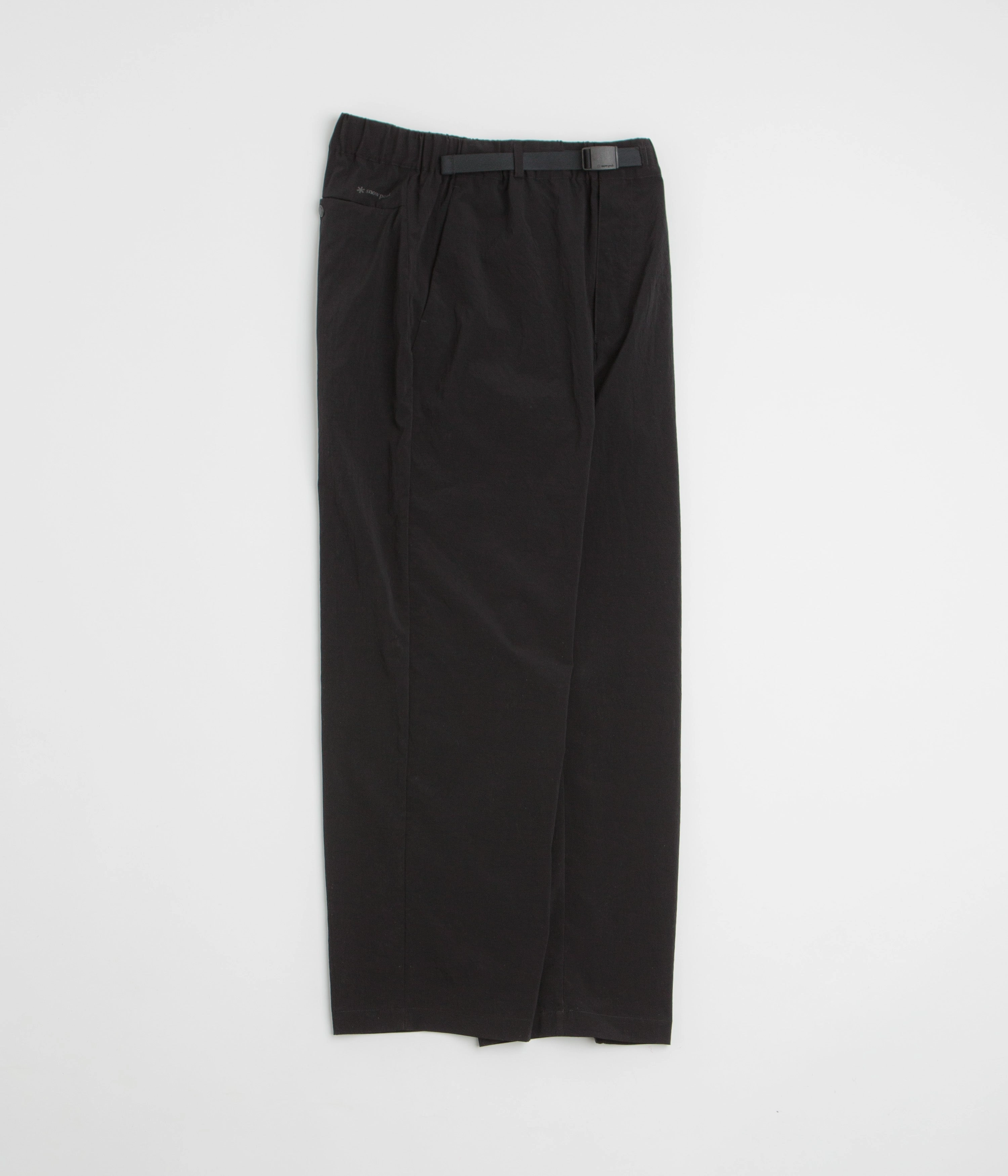 Thermal regulation Reinforced Stitching Snow Peak Breathable Quick Dry Pants - Black