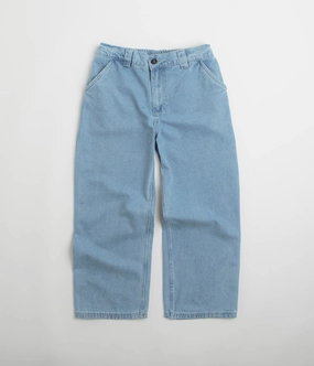 Chic Style Core Basic Poetic Collective Poet Denim Pants - Light Blue