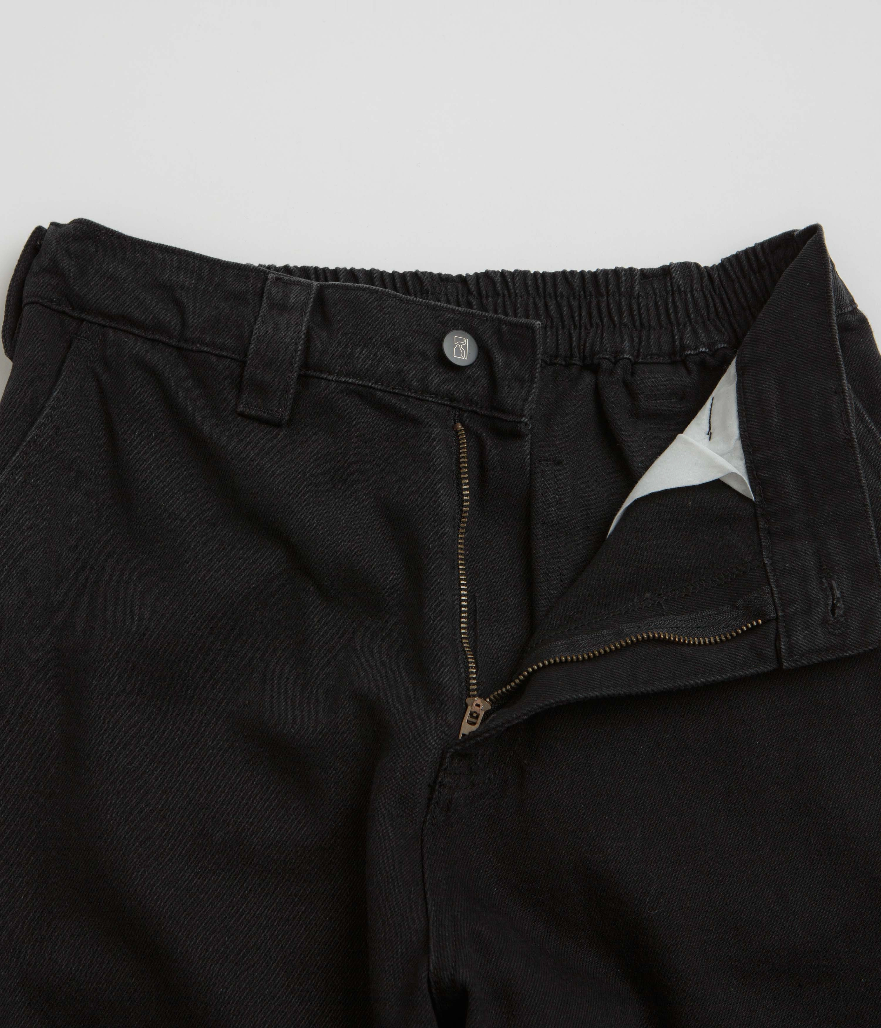 Poetic Collective Denim Sculptor Pants - Black Streetwear vibe Soft Texture