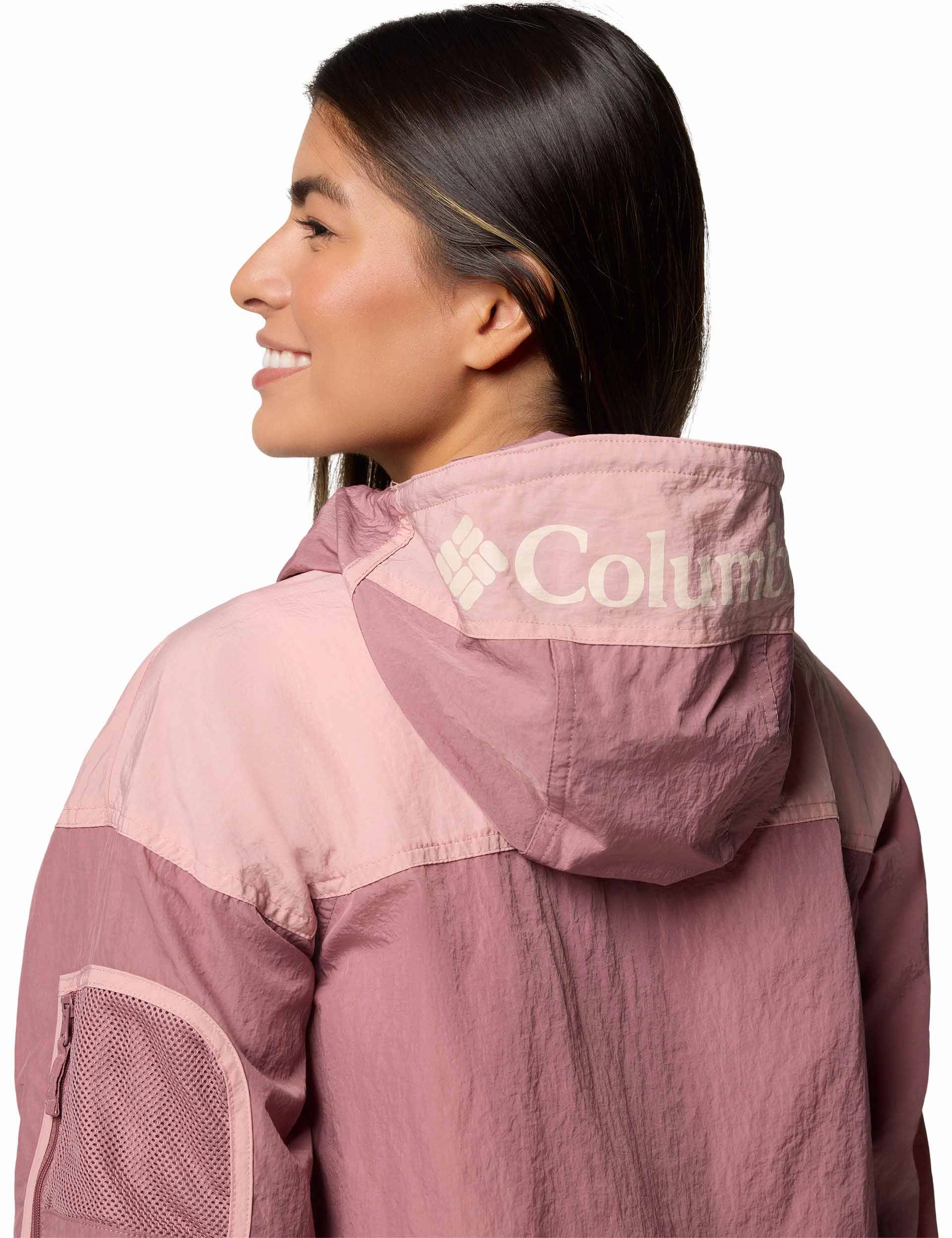 MultiPocketLayout Challenger II Windbreaker - Fig/Eraser Pink