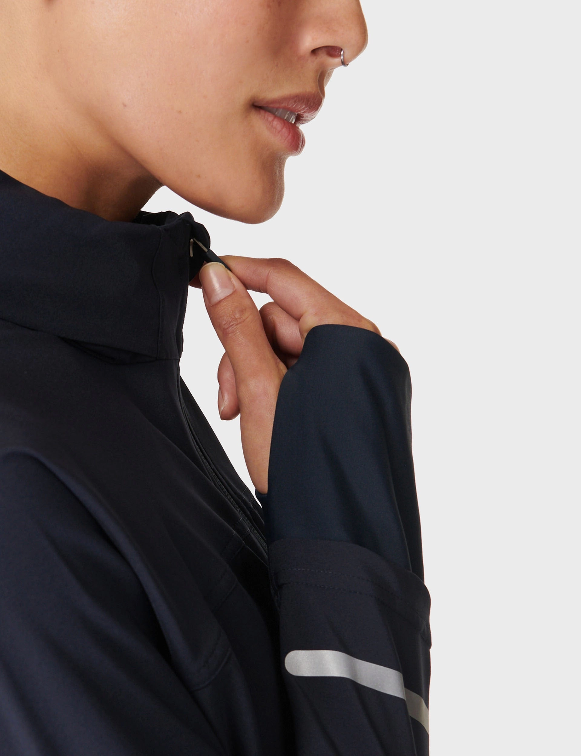 Fast Track Running Jacket - Navy Blue All Day Comfort FlexibleCuffSystem