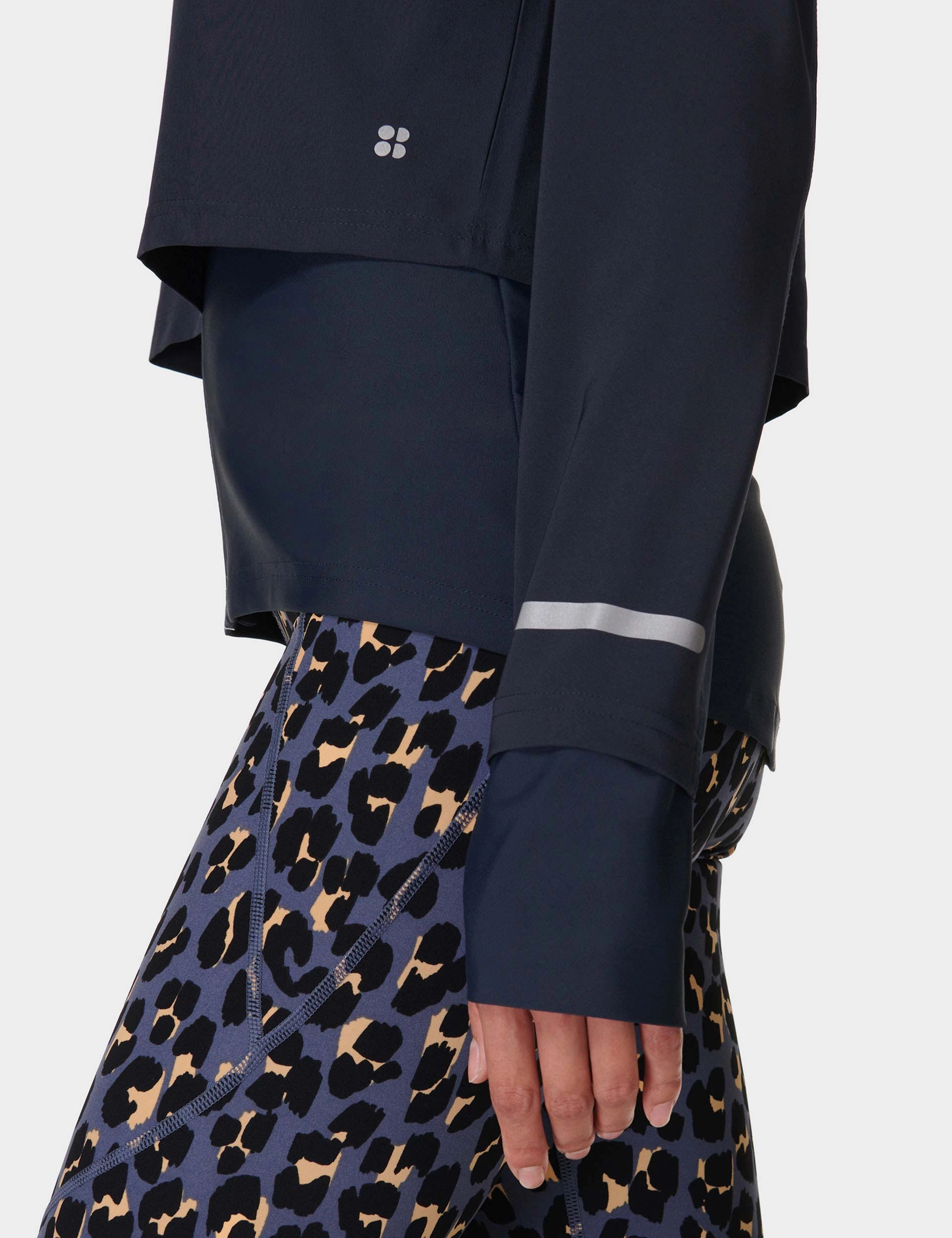 Fast Track Running Jacket - Navy Blue Temperature Adaptive Packable Style