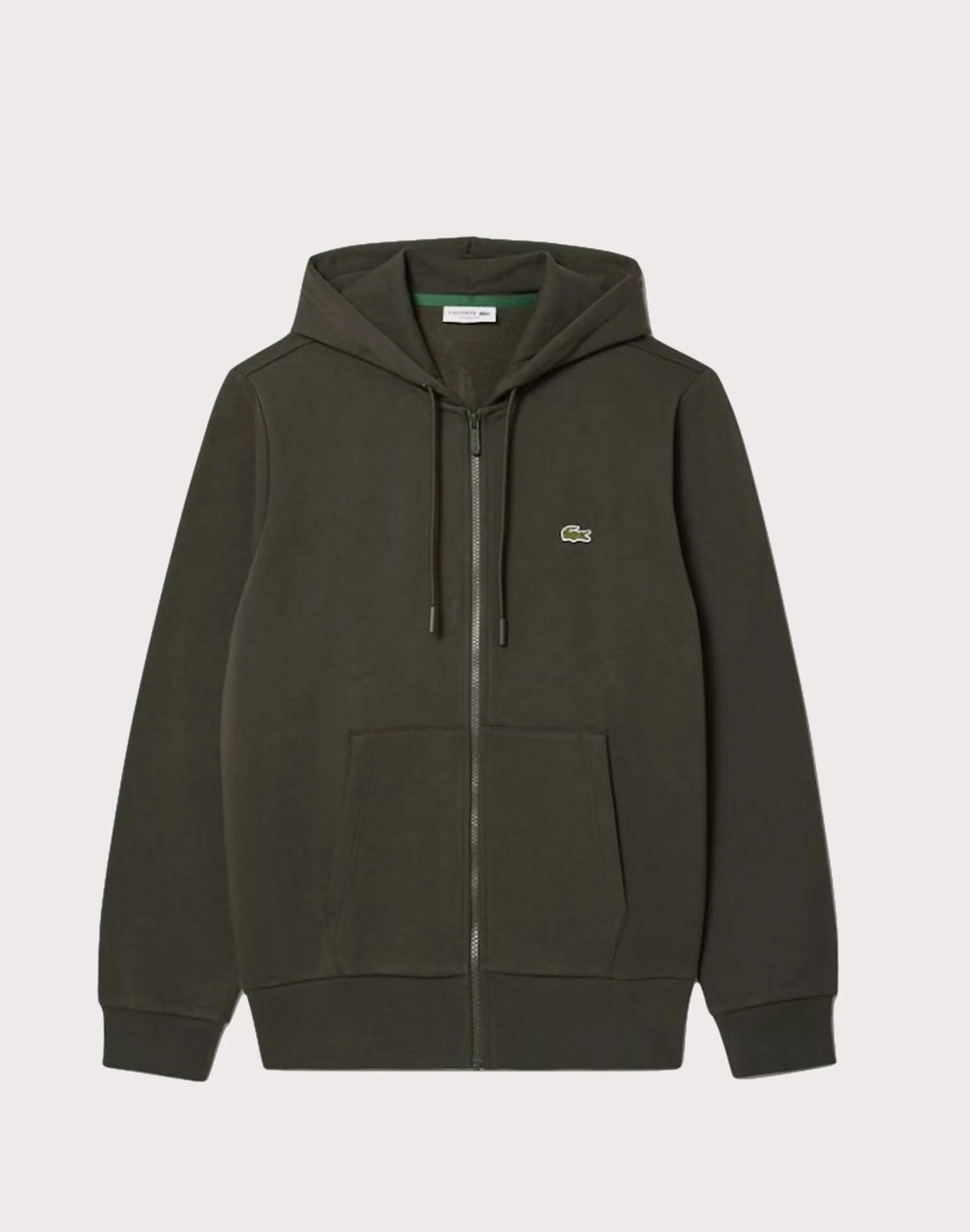 Lacoste Solid Fleece Jacket Recycle Glow AntiStaticTechnology
