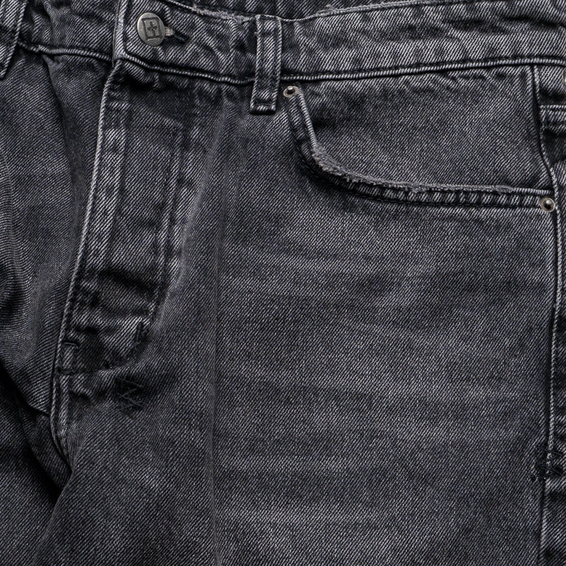 Vision Glow FlexibleJointConstruction Ksubi Hazlow Black Rokk Denim Pant - Black