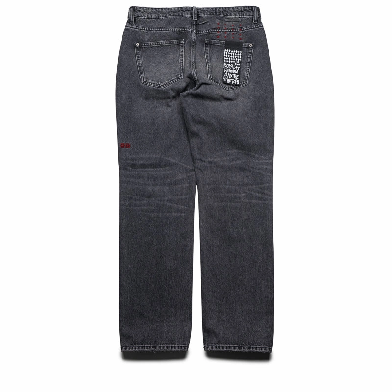 High End Ksubi Hazlow Black Rokk Denim Pant - Black