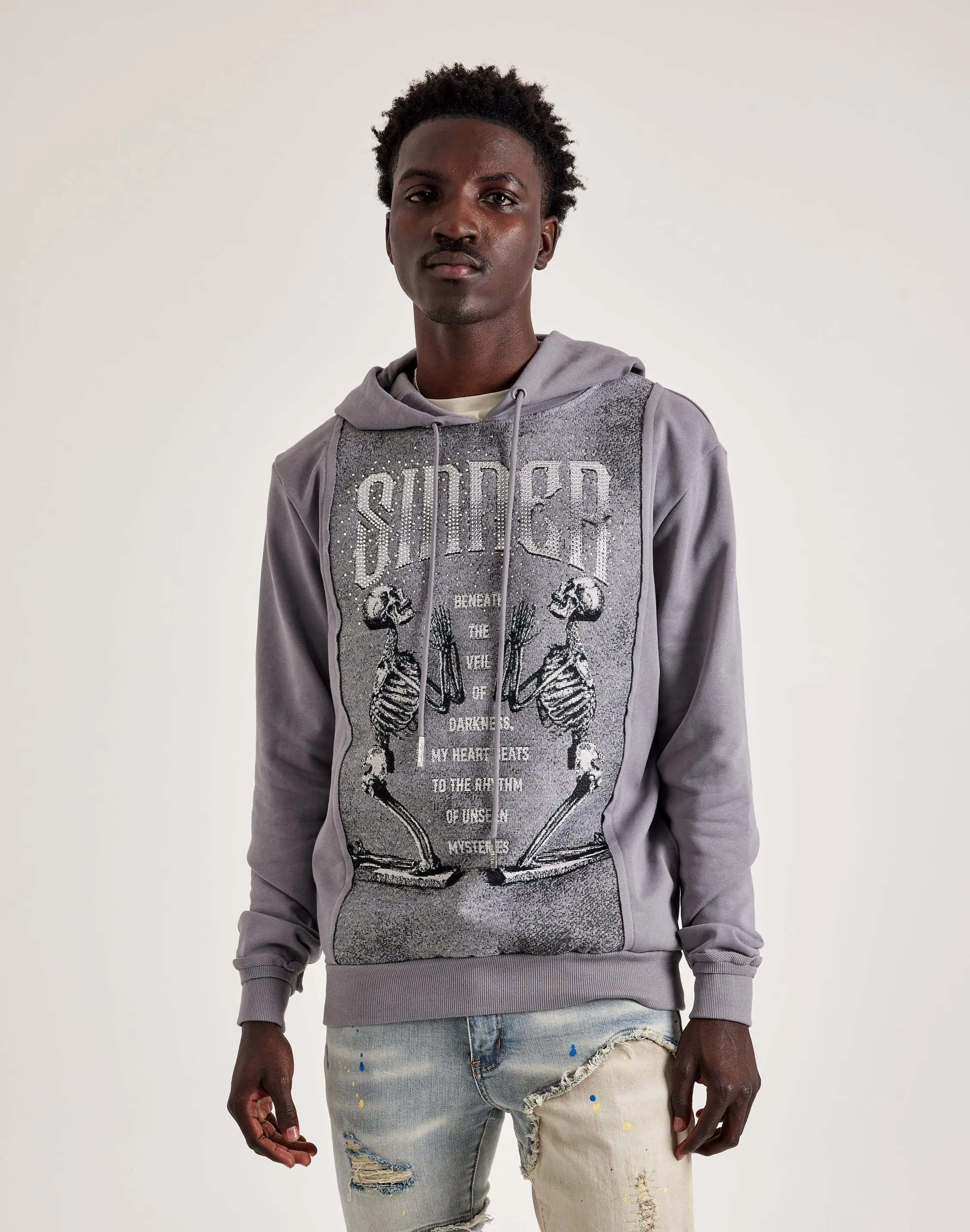 Relax Mode Majestik Sinner Tapestry Mix Hoodie