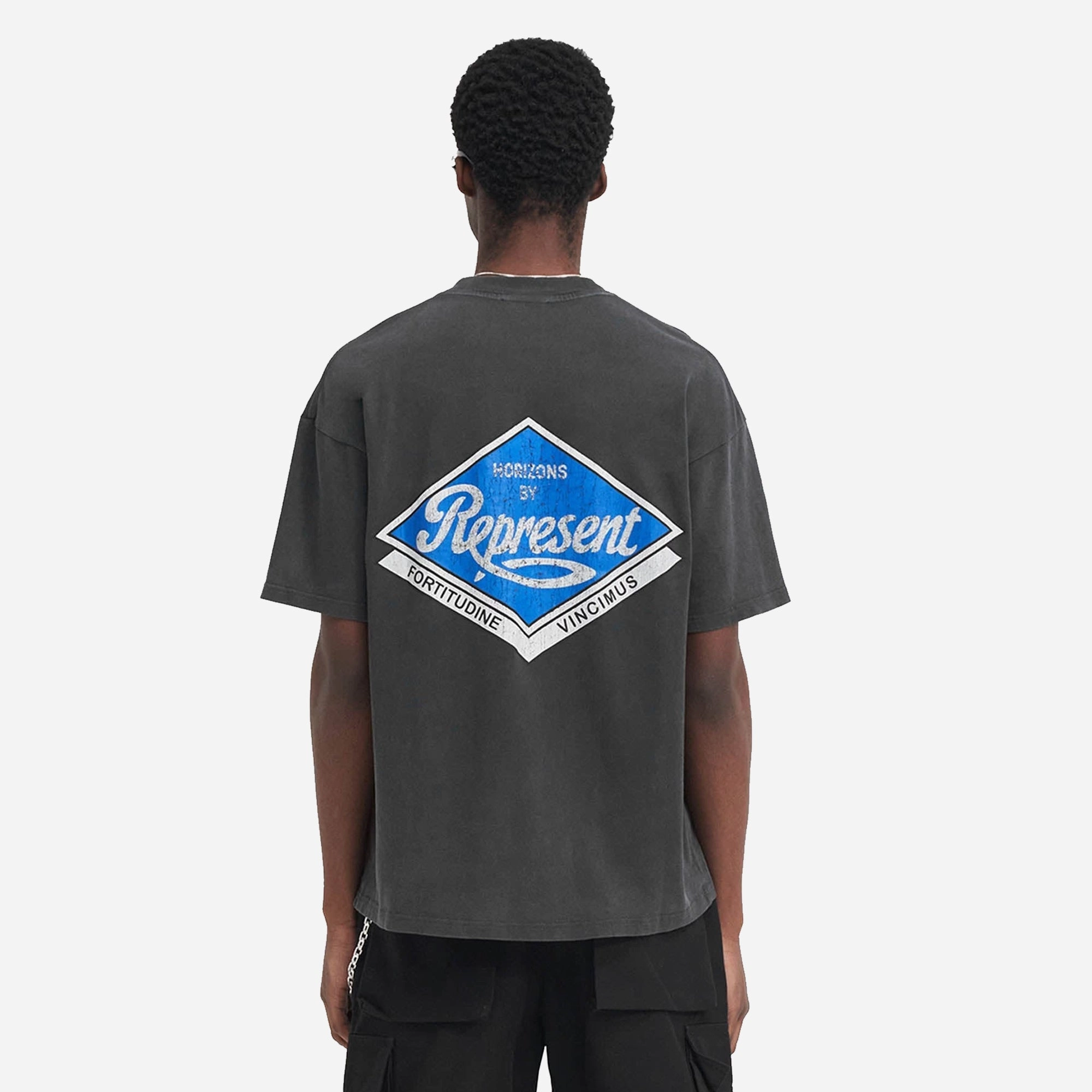 Represent | CLASSIC PARTS T-SHIRT  { AGED BLACK Handmade Fit
