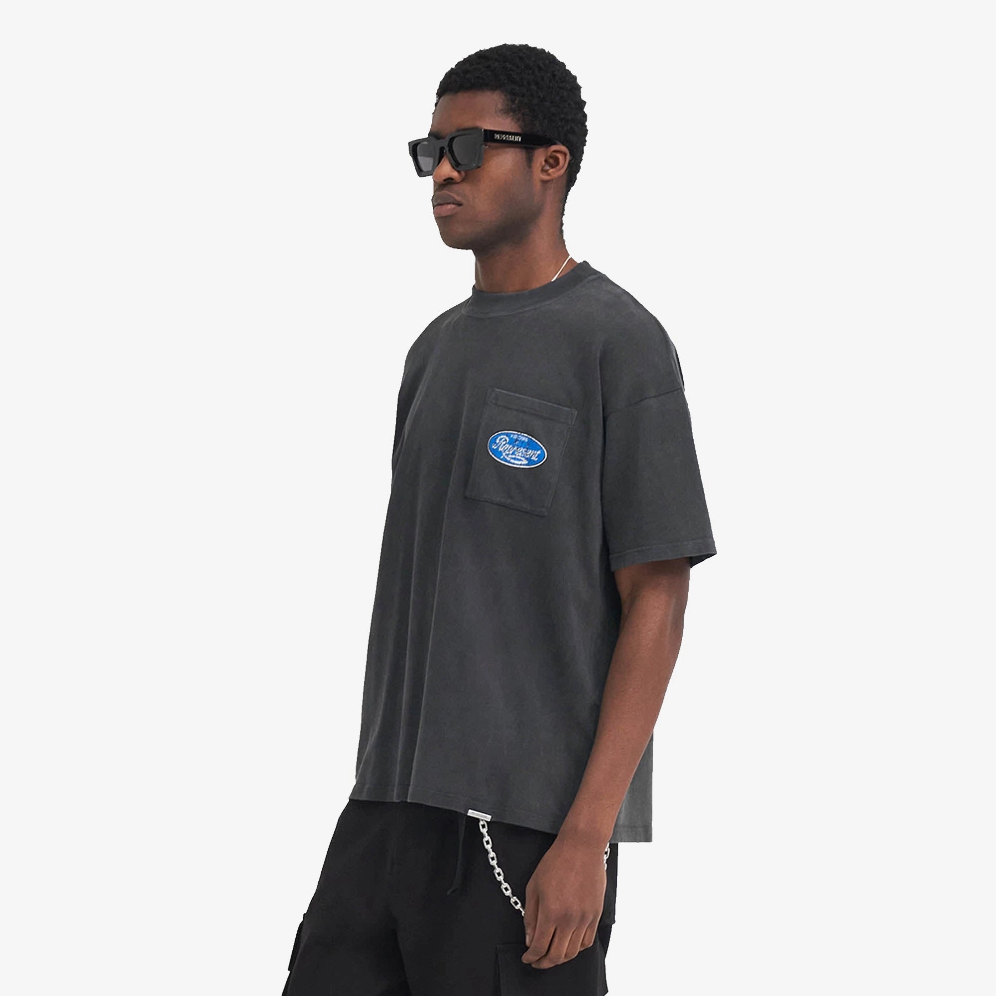 Easy Cool QuickRelease Fasteners Represent | CLASSIC PARTS T-SHIRT  { AGED BLACK