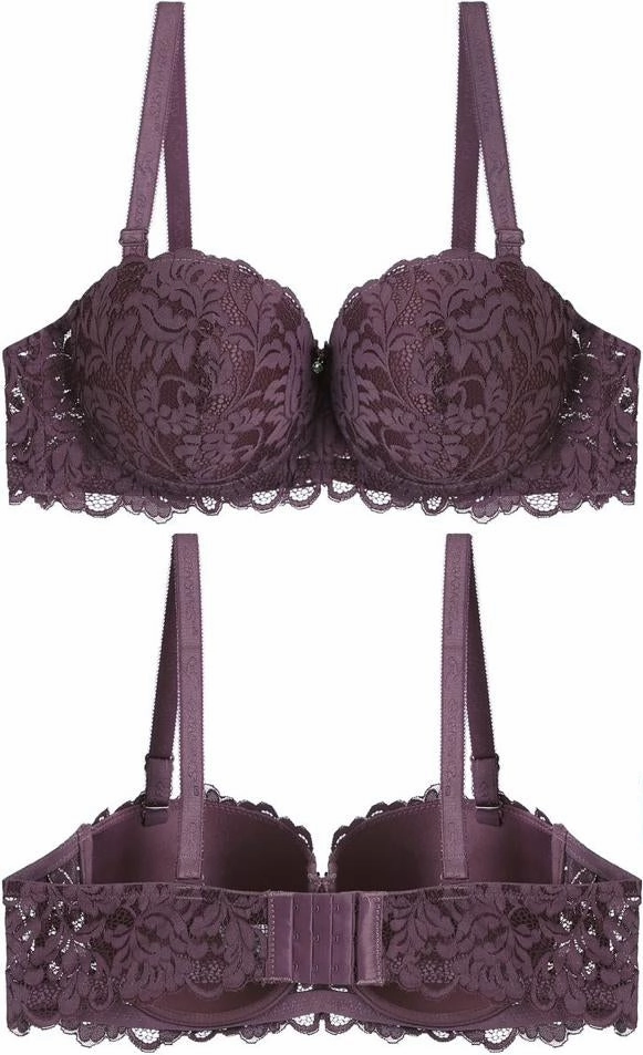 Polyester fabric Pilates practitioners Thin Cup Full Lace Bra