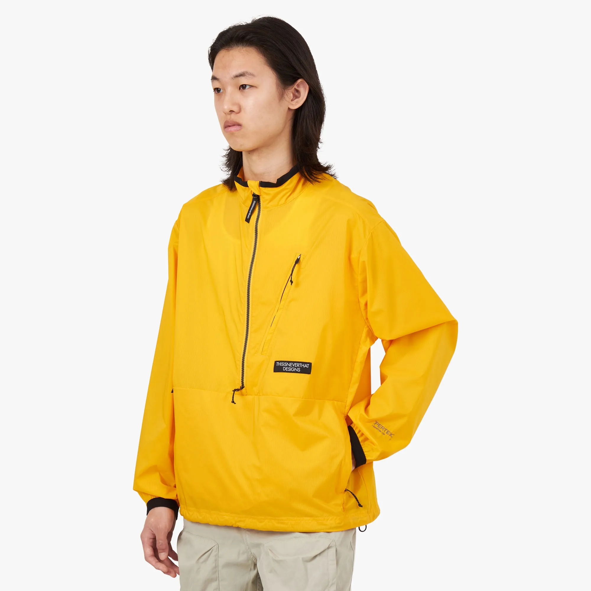 Outdoor Ready Compact packaging Thisisneverthat PERTEX Half Zip Pullover / Yellow