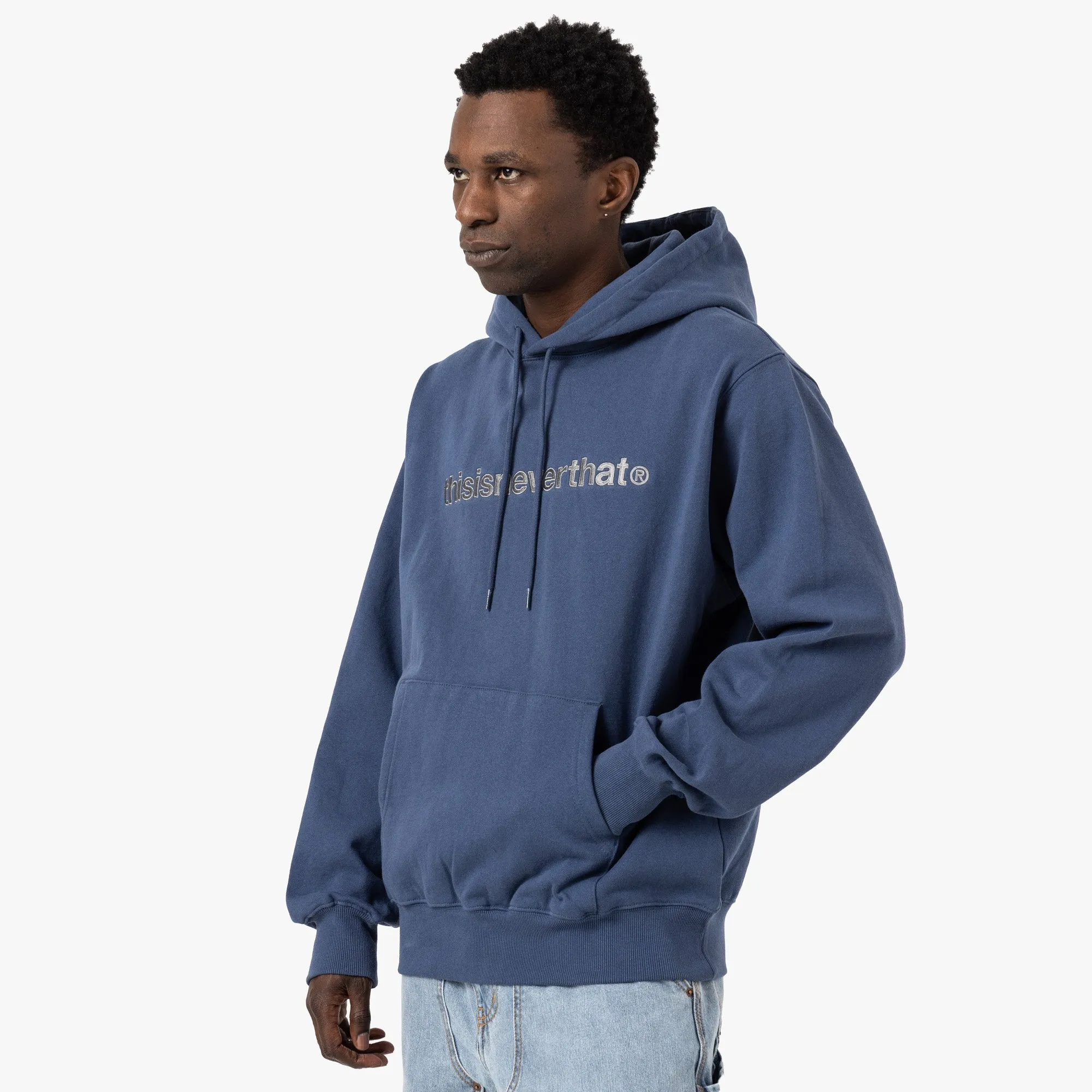 thisisneverthat T-Logo Hoodie / Deep Water zippered product skiing suitable agility