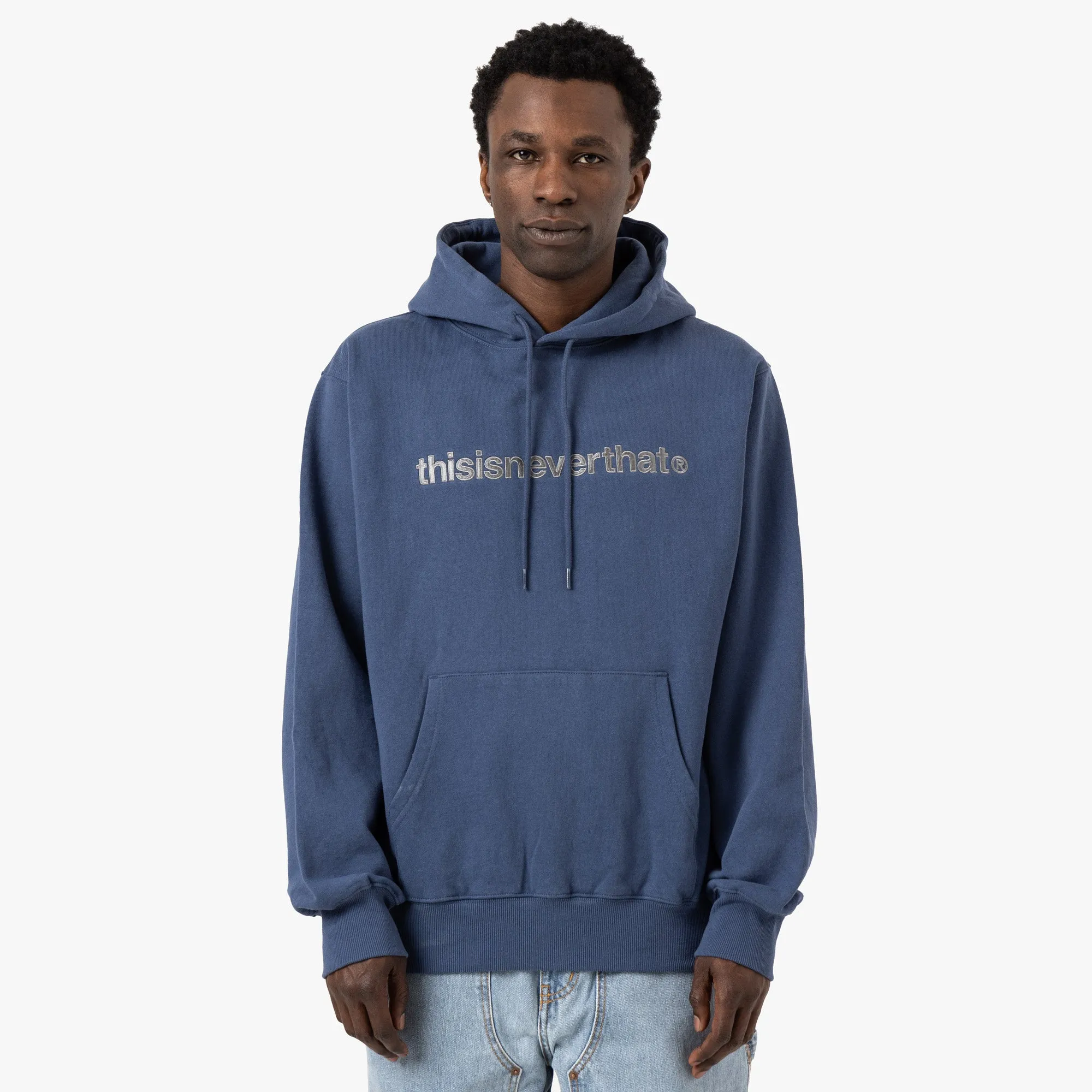 group wear thisisneverthat T-Logo Hoodie / Deep Water
