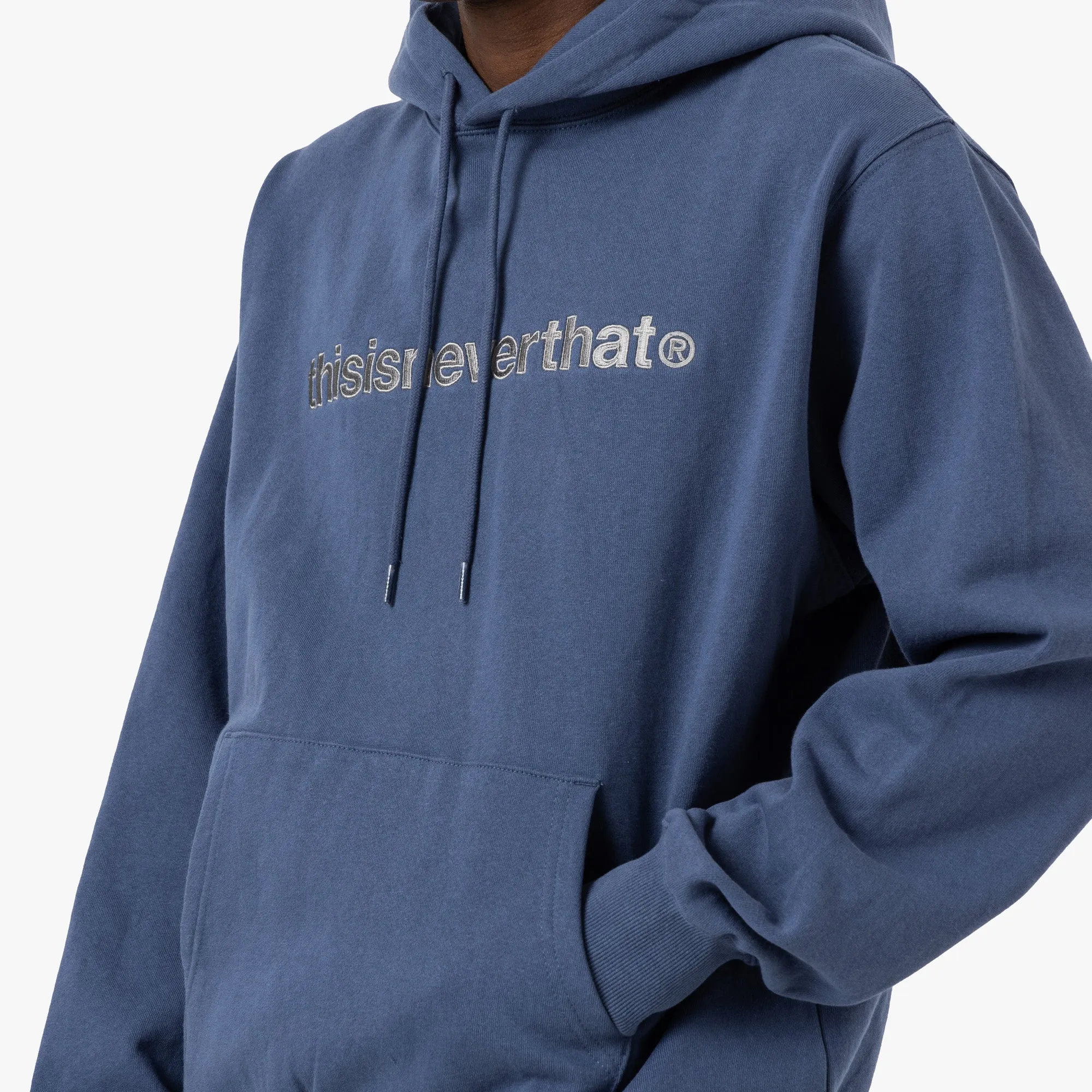 Concert Ready Weekend Look thisisneverthat T-Logo Hoodie / Deep Water